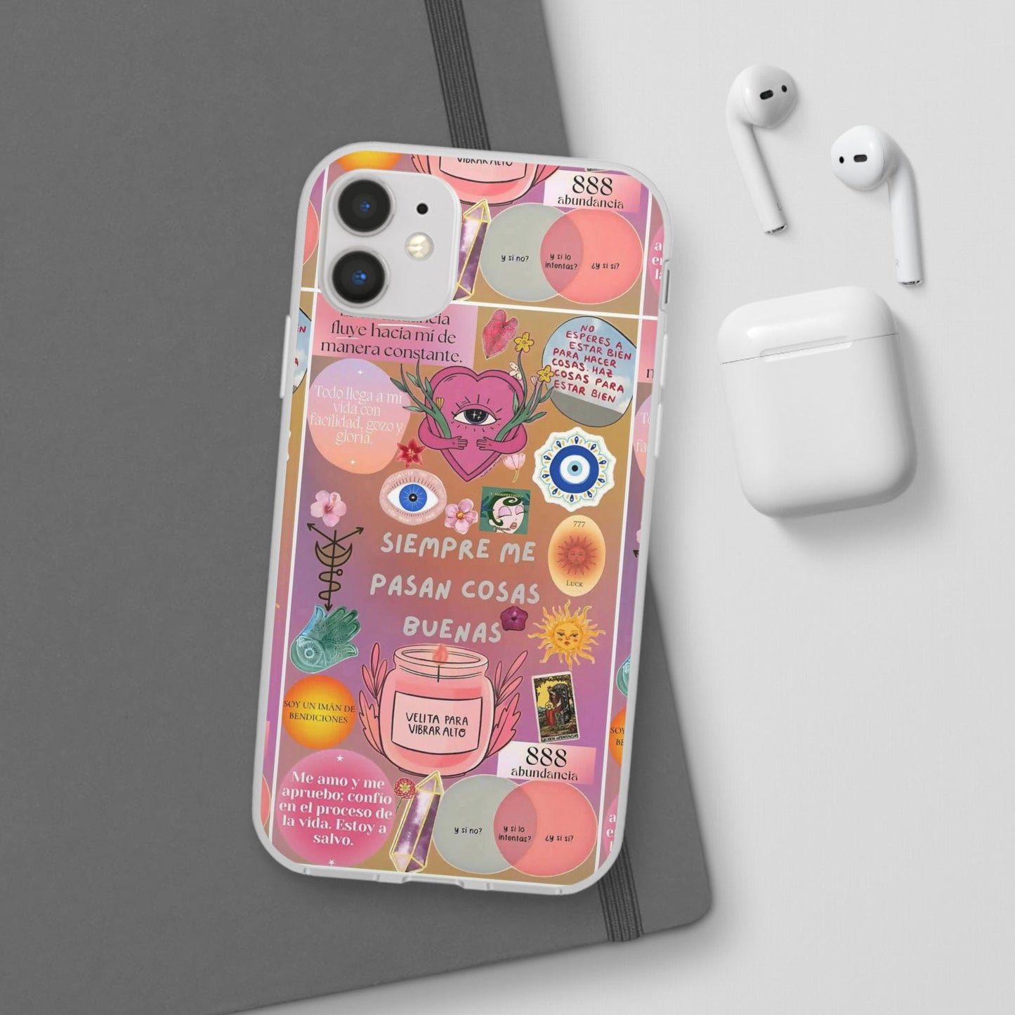 Colorful Affirmation Phone Cases, Positive Vibe Cases for iPhone, Flexible Phone Protection, Unique Gifts for Friends