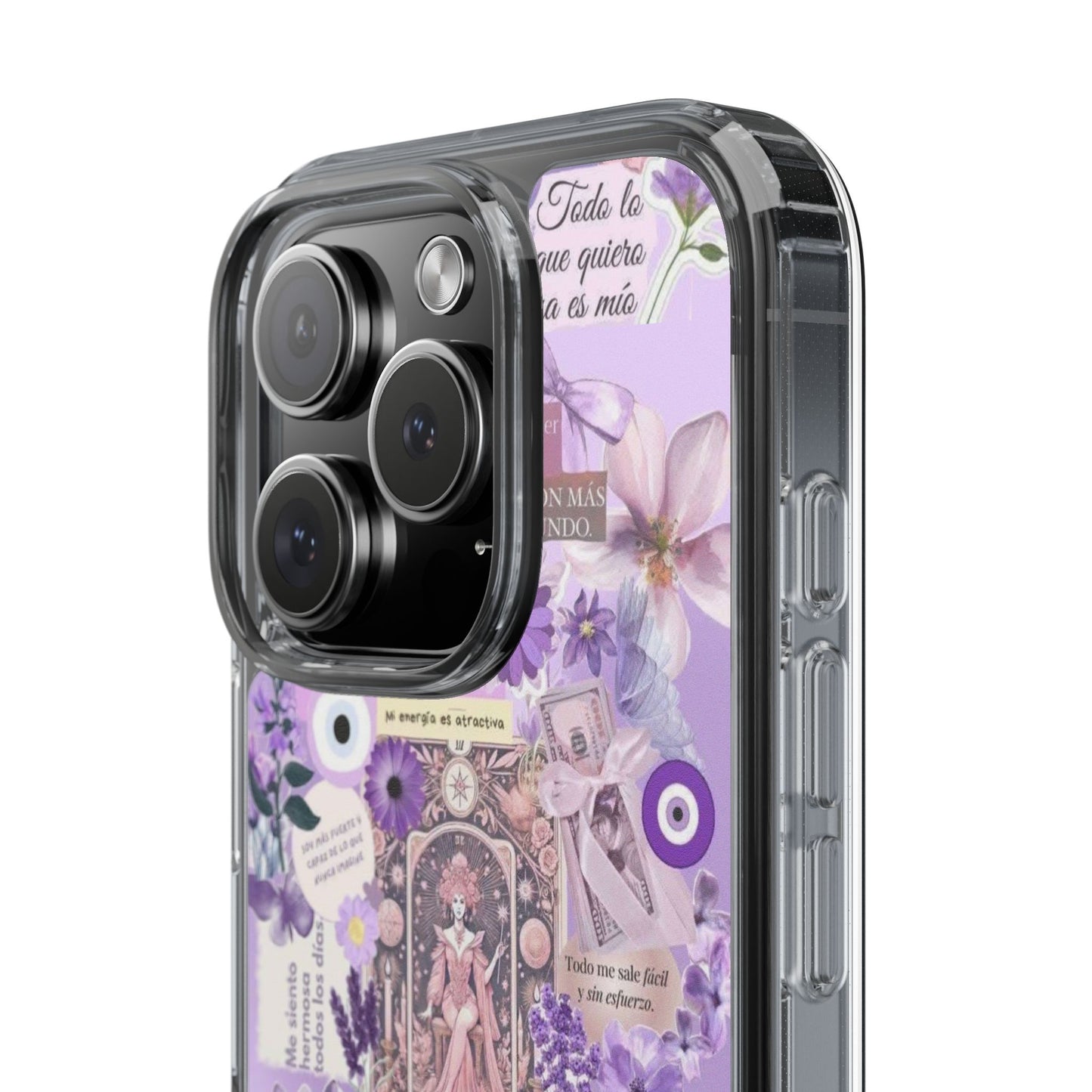 Beautiful Floral Phone Case, Clear Case, Cute Accessories, Gift for Her, Phone Protection, Trendy Tech