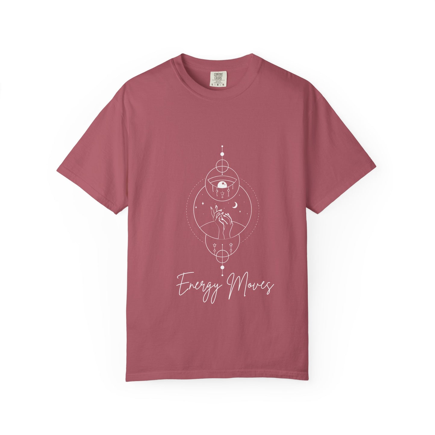 Energy Moves Unisex Garment-Dyed T-Shirt - Mindfulness & Spirituality Vibe
