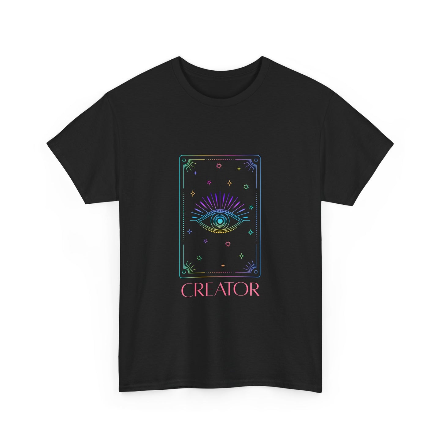 Creator Eye Unisex Heavy Cotton Tee - Artistic & Spiritual Design