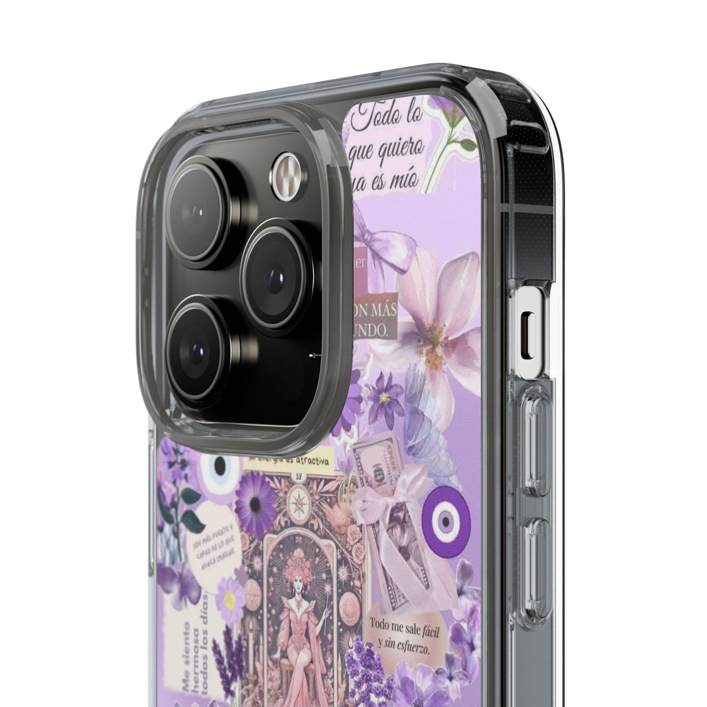 Beautiful Floral Phone Case, Clear Case, Cute Accessories, Gift for Her, Phone Protection, Trendy Tech