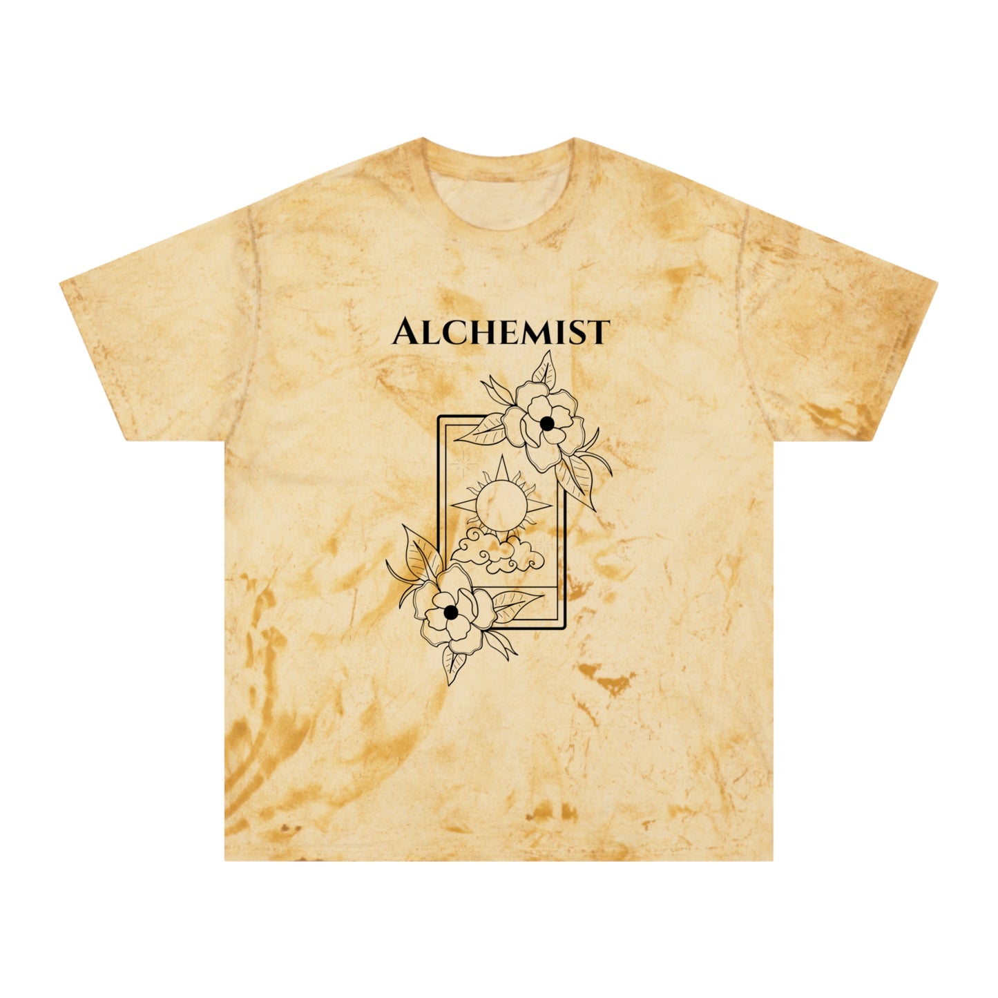 Unisex Alchemist Color Blast T-Shirt - Bohemian Floral Design for Creative Souls