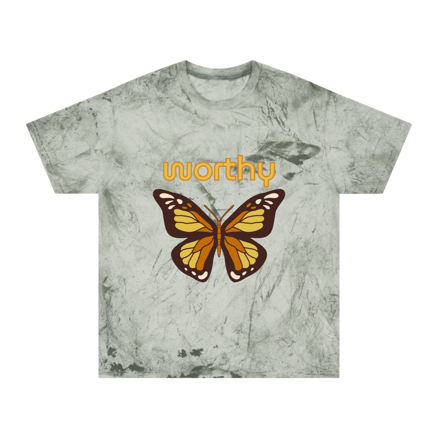 Worthy Butterfly Unisex Color Blast T-Shirt | Positive Vibes Apparel