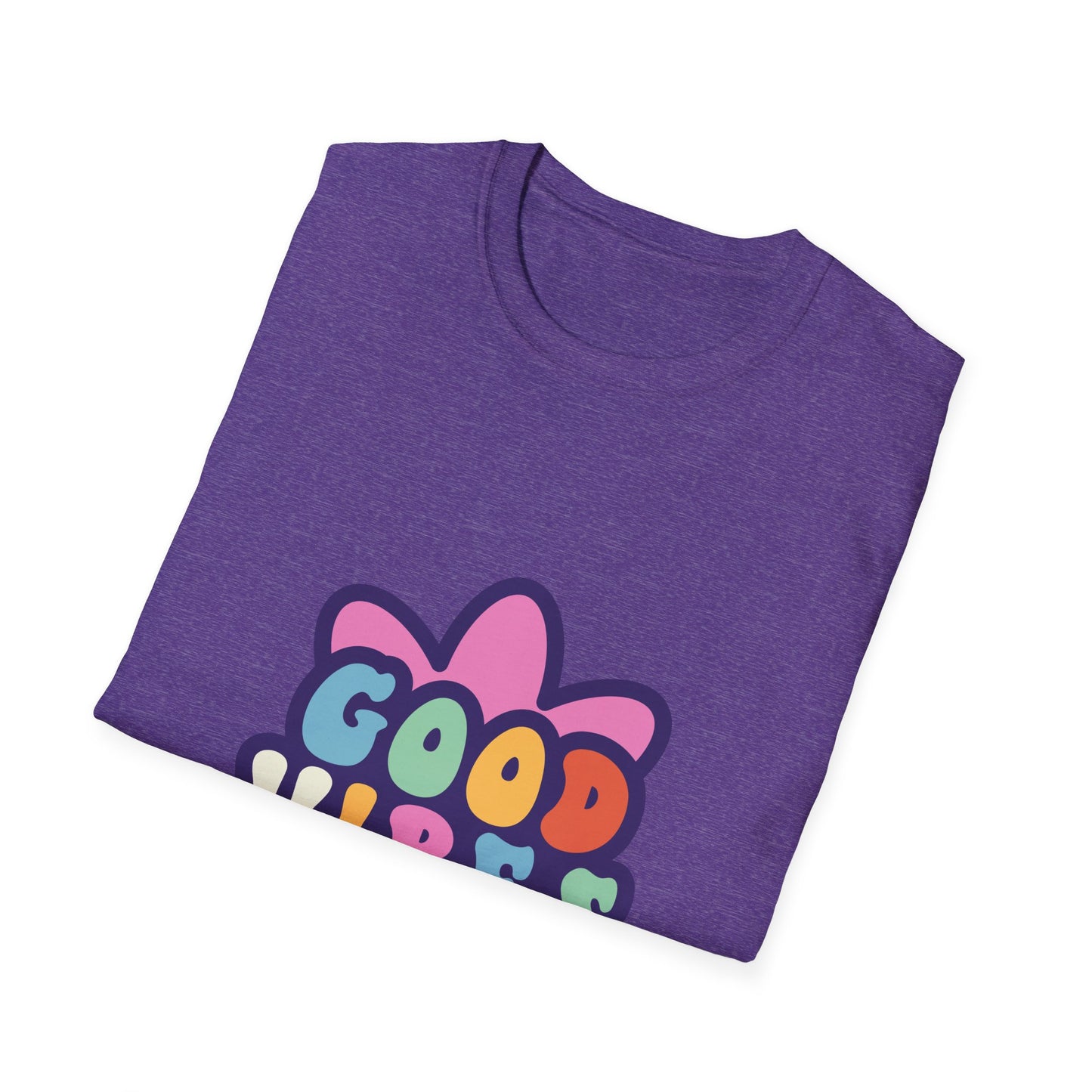 Good Vibes Unisex Softstyle T-Shirt - Trendy Graphic Tee for Positive Energy
