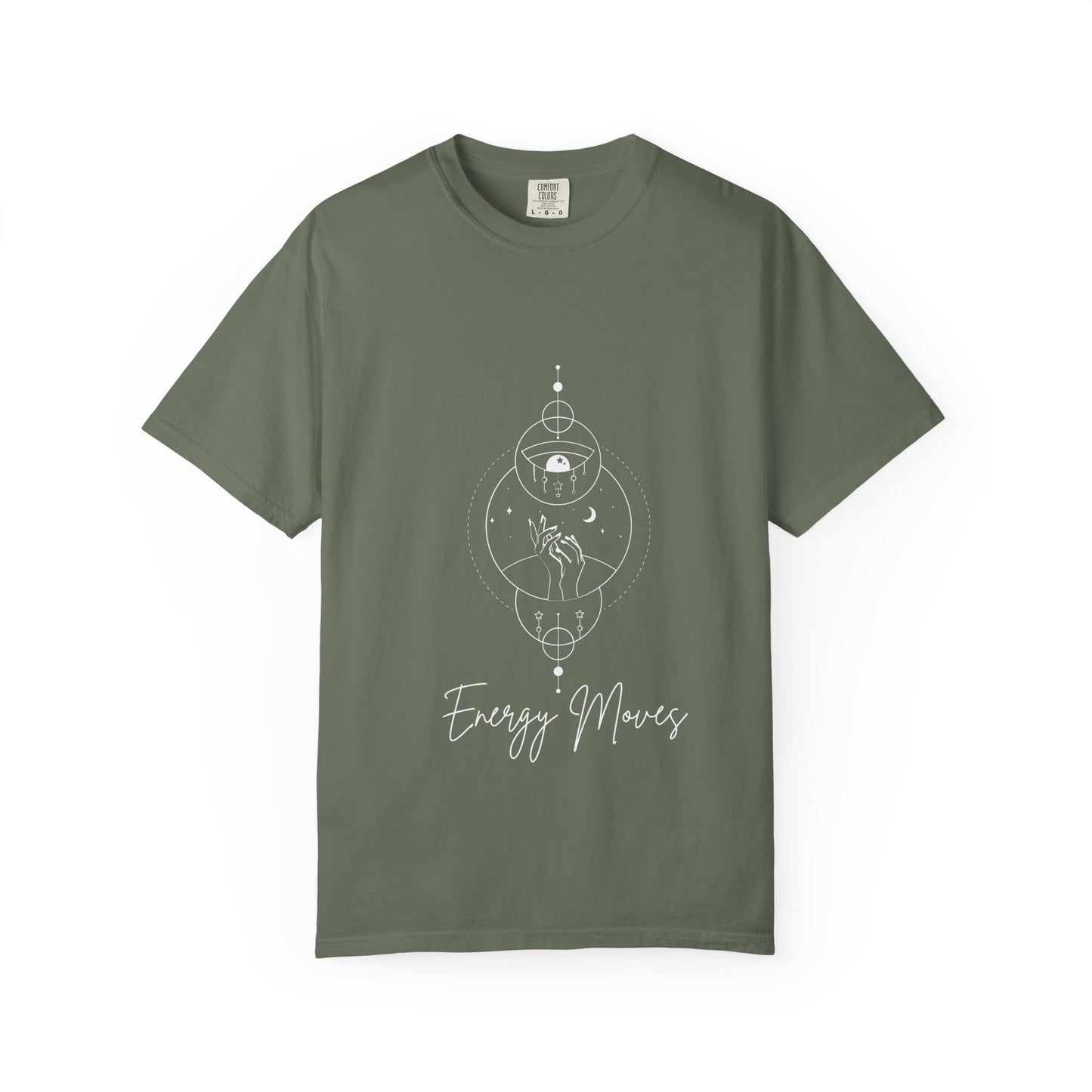 Energy Moves Unisex Garment-Dyed T-Shirt - Mindfulness & Spirituality Vibe