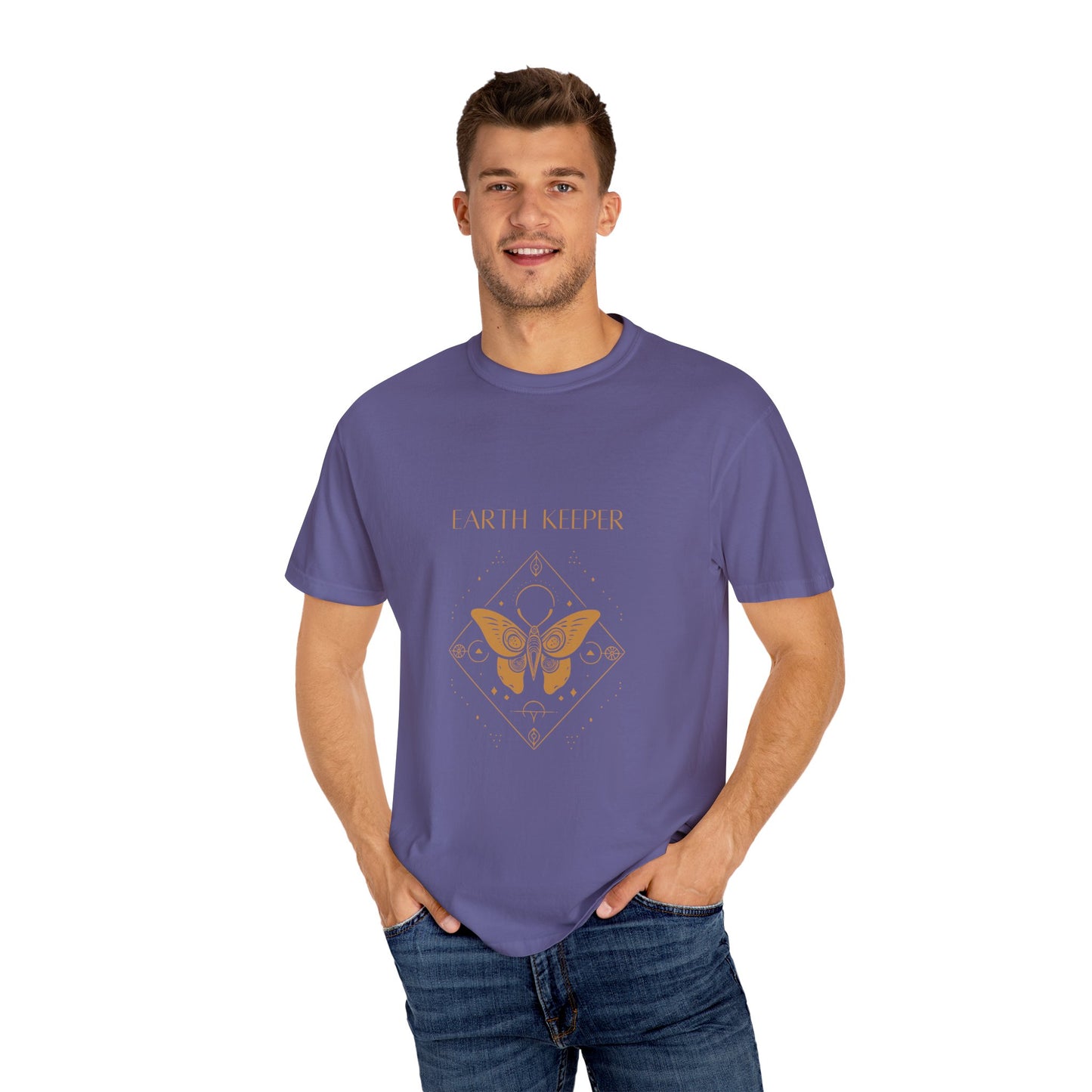 Earth Keeper Unisex Garment-Dyed T-shirt - Eco-Friendly Vibe, Nature Lover's Essential