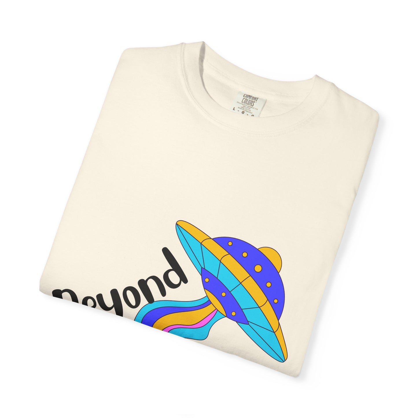 Unisex Beyond Graphic T-Shirt - Vibrant Space-Inspired Design
