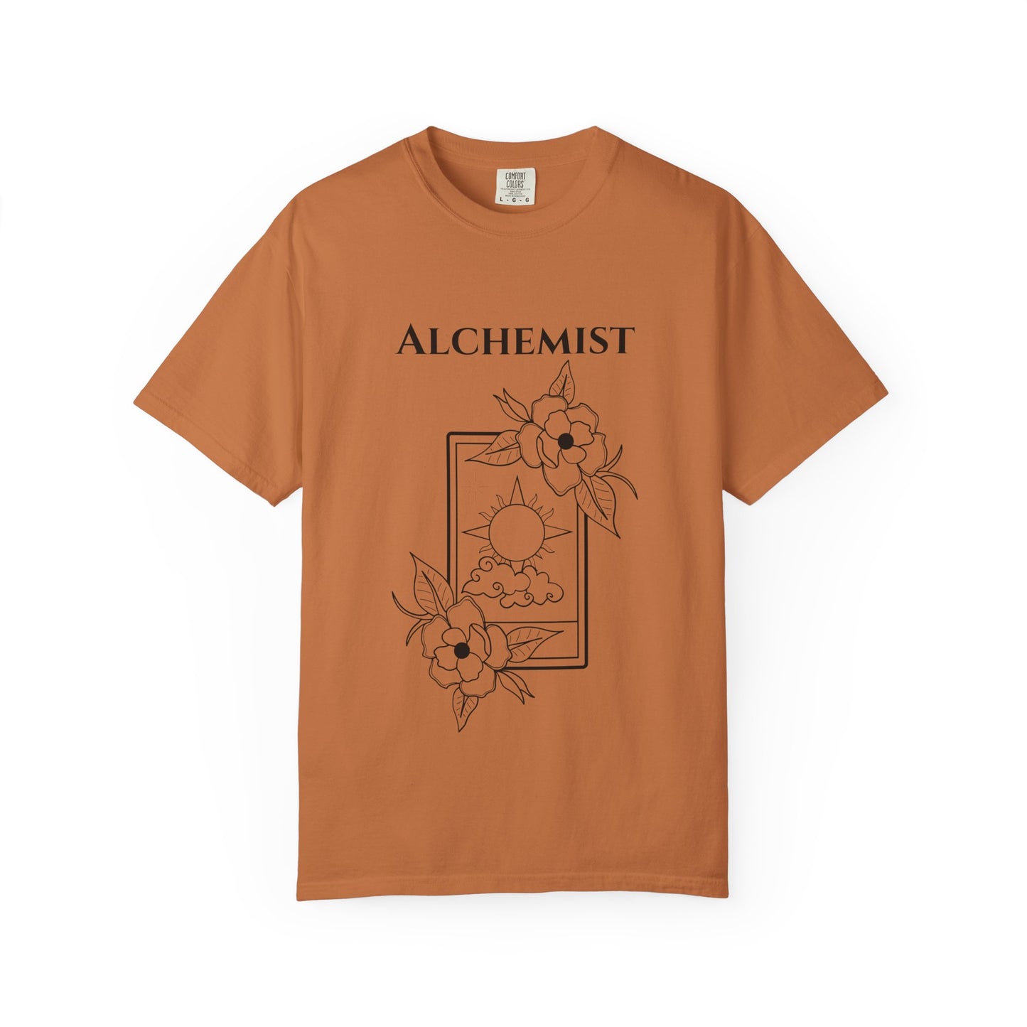 Alchemy Floral T-Shirt - Unisex Garment-Dyed Tee for Creative Spirits