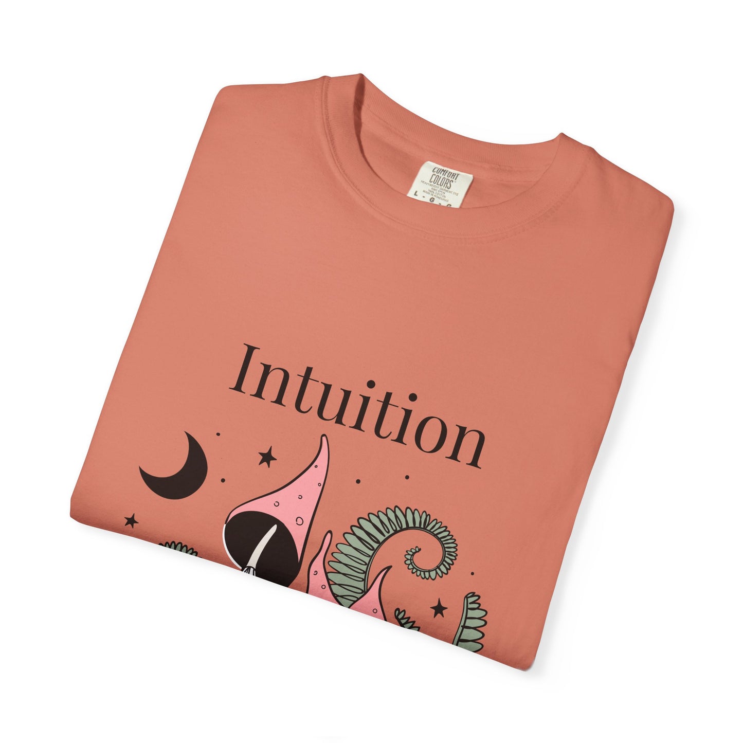 Intuition Unisex Garment-Dyed T-Shirt - Whimsical Nature Design