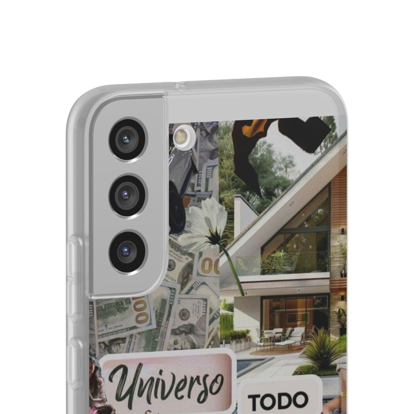 Vibrant Flexi Phone Case with Inspirational Quotes, Bohemian Style, Perfect Gift for Friends, Travelers, Birthdays, Everyday Use