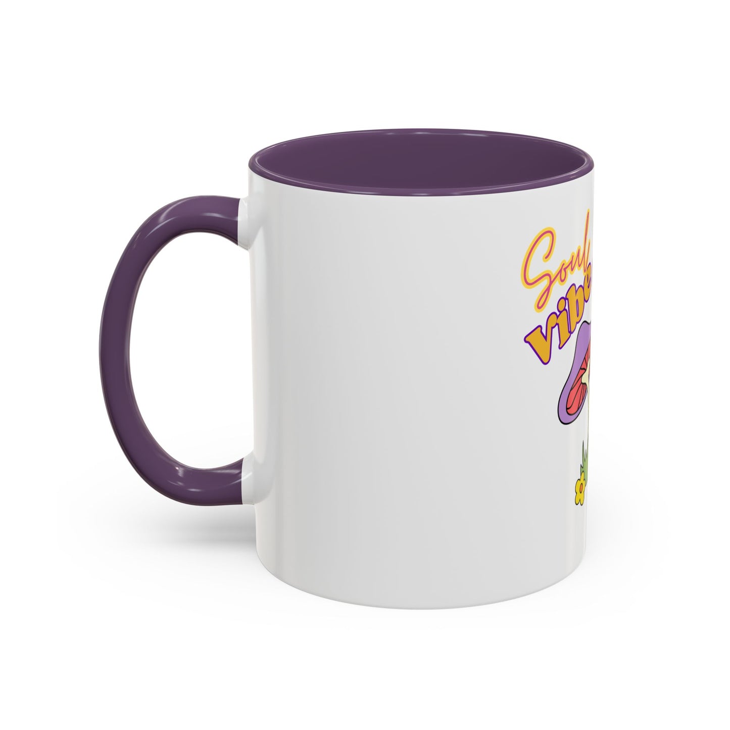 Colorful Soul Vibe Coffee Mug - Inspirational Gift, Fun Kitchenware, Mushroom Decor, Unique Drinkware, Tea Lovers