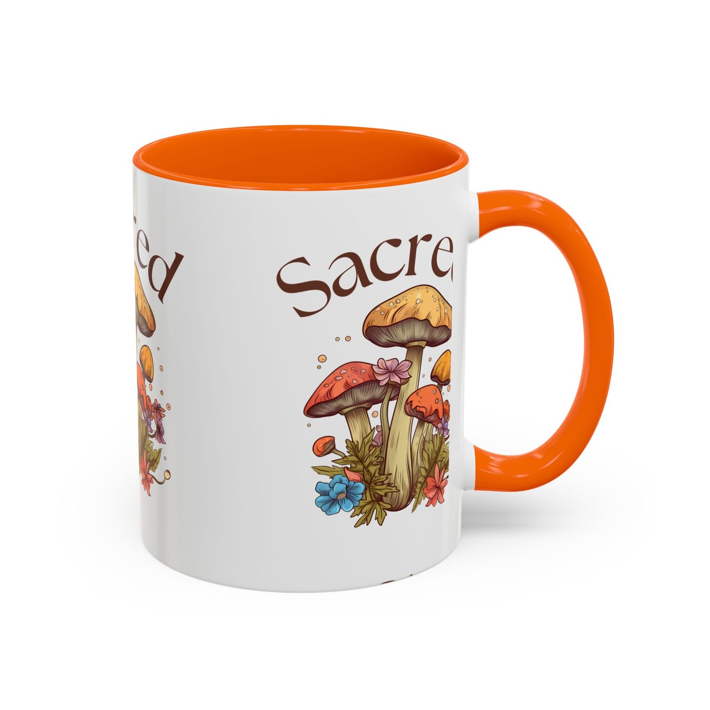 Sacred Mushrooms Coffee Mug | Boho Aesthetic Beverage Cup, Gift for Nature Lovers, Eco-Friendly Drinkware, Farmhouse Decor, Tea Mug