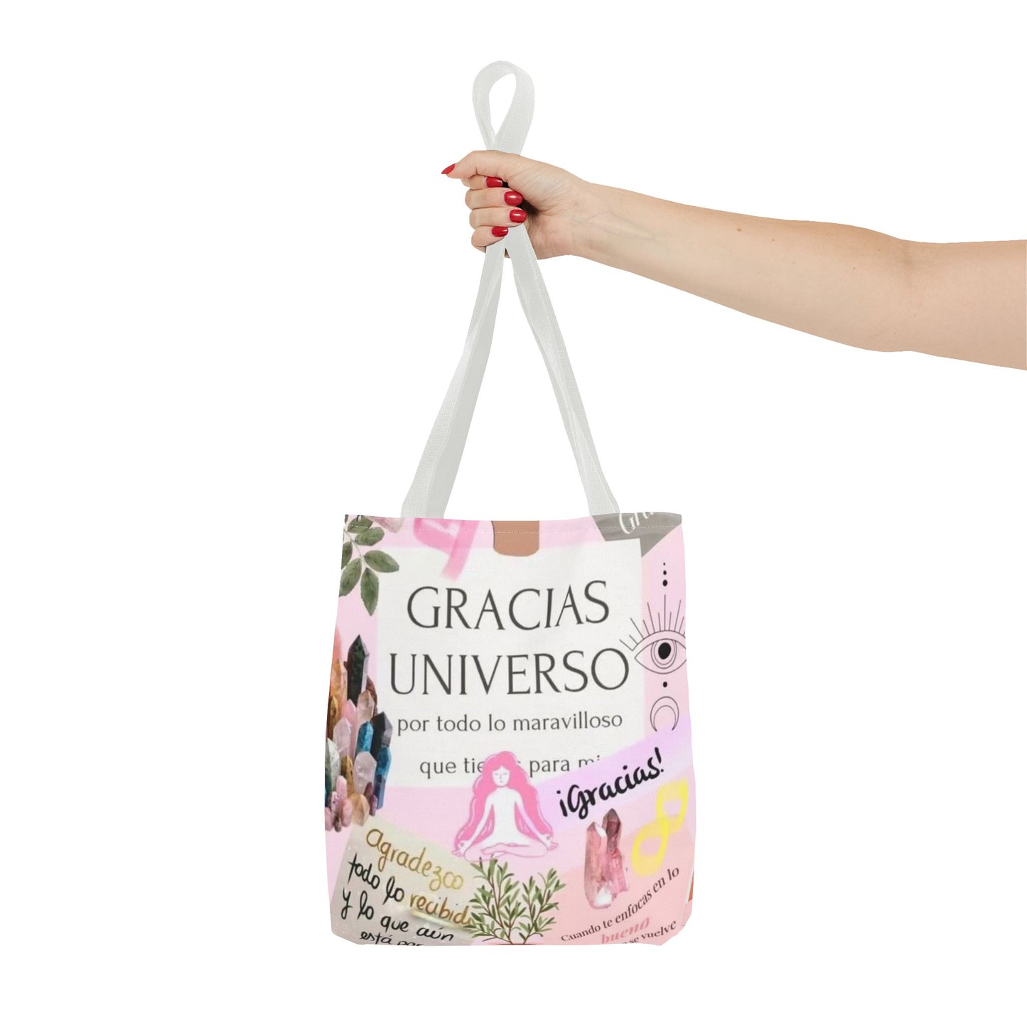 Gratitude Tote Bag, Inspirational Canvas Shopper, Thank You Gift, Boho Style Carryall, Positive Vibes Bag