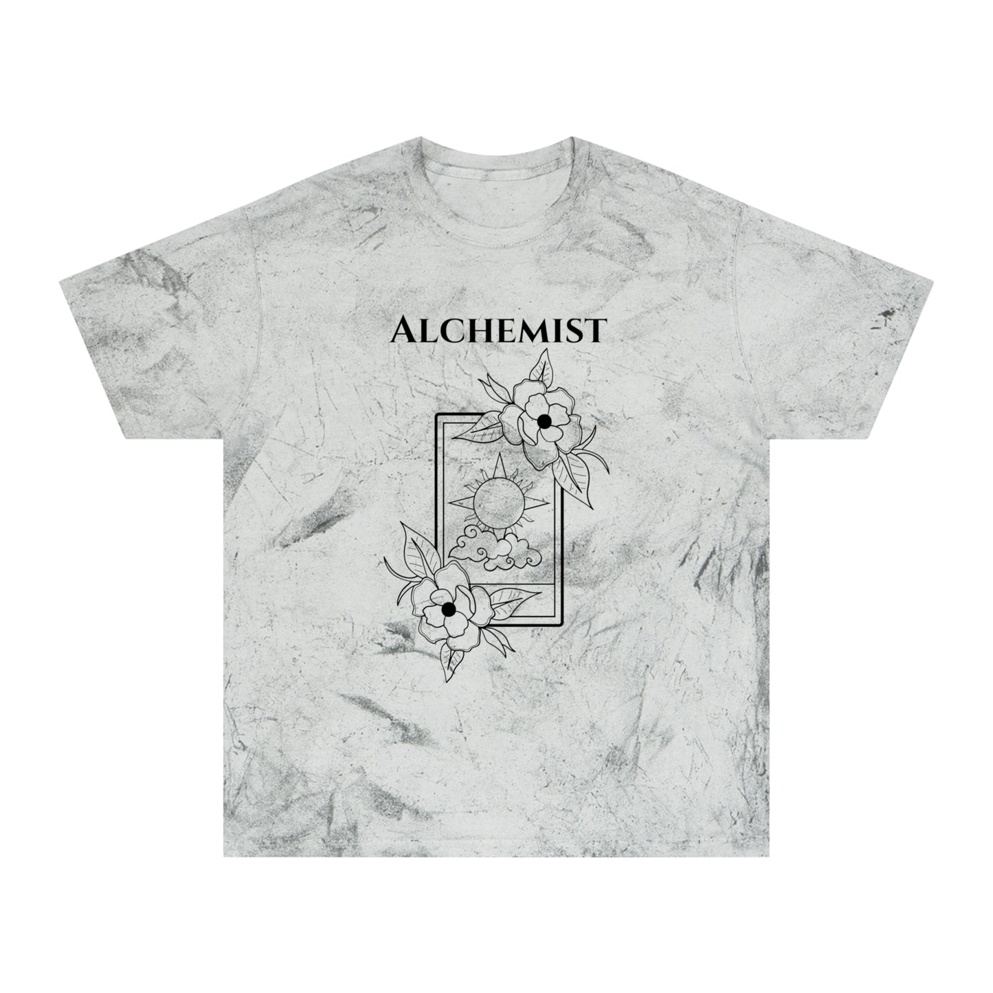 Unisex Alchemist Color Blast T-Shirt - Bohemian Floral Design for Creative Souls