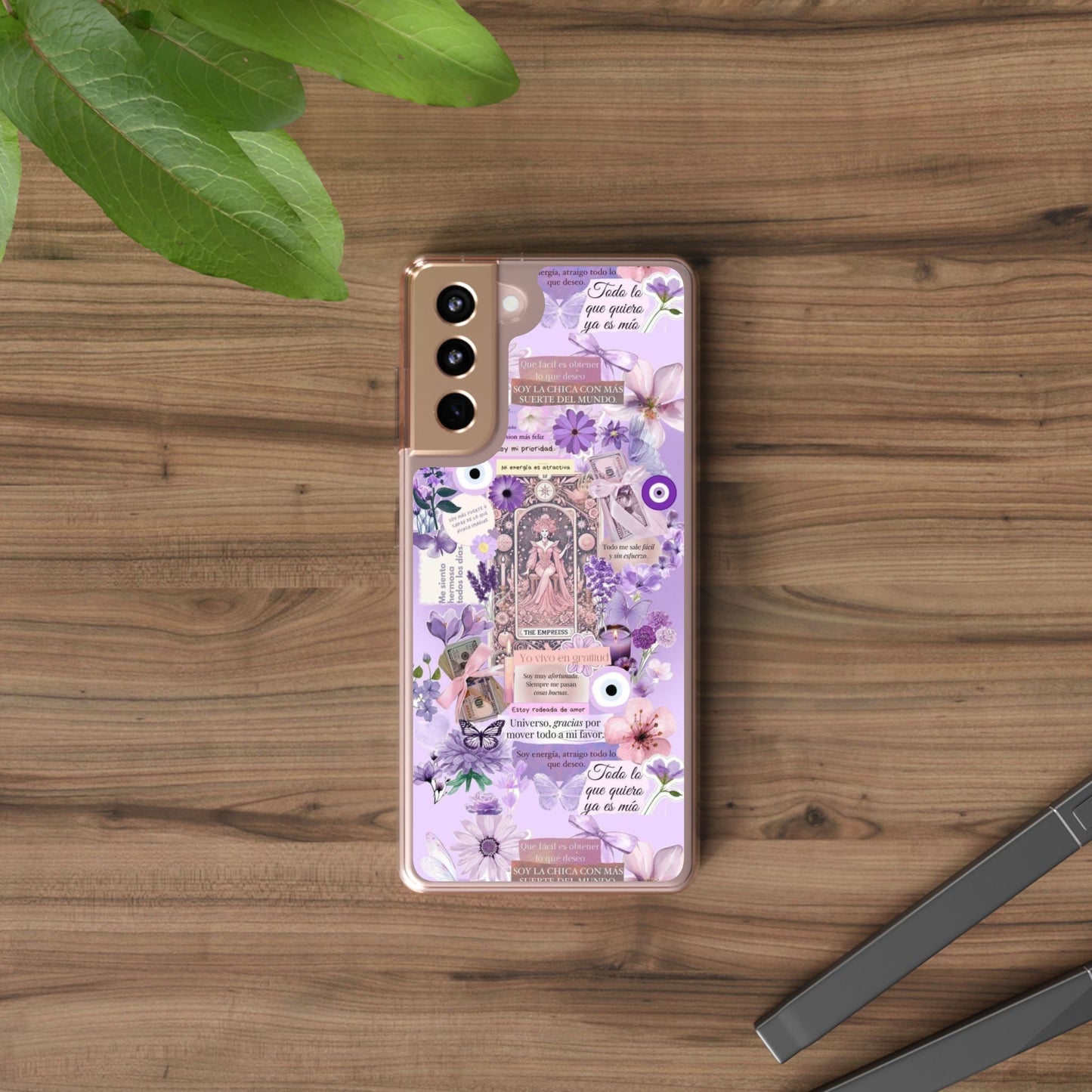 Beautiful Floral Phone Case, Clear Case, Cute Accessories, Gift for Her, Phone Protection, Trendy Tech