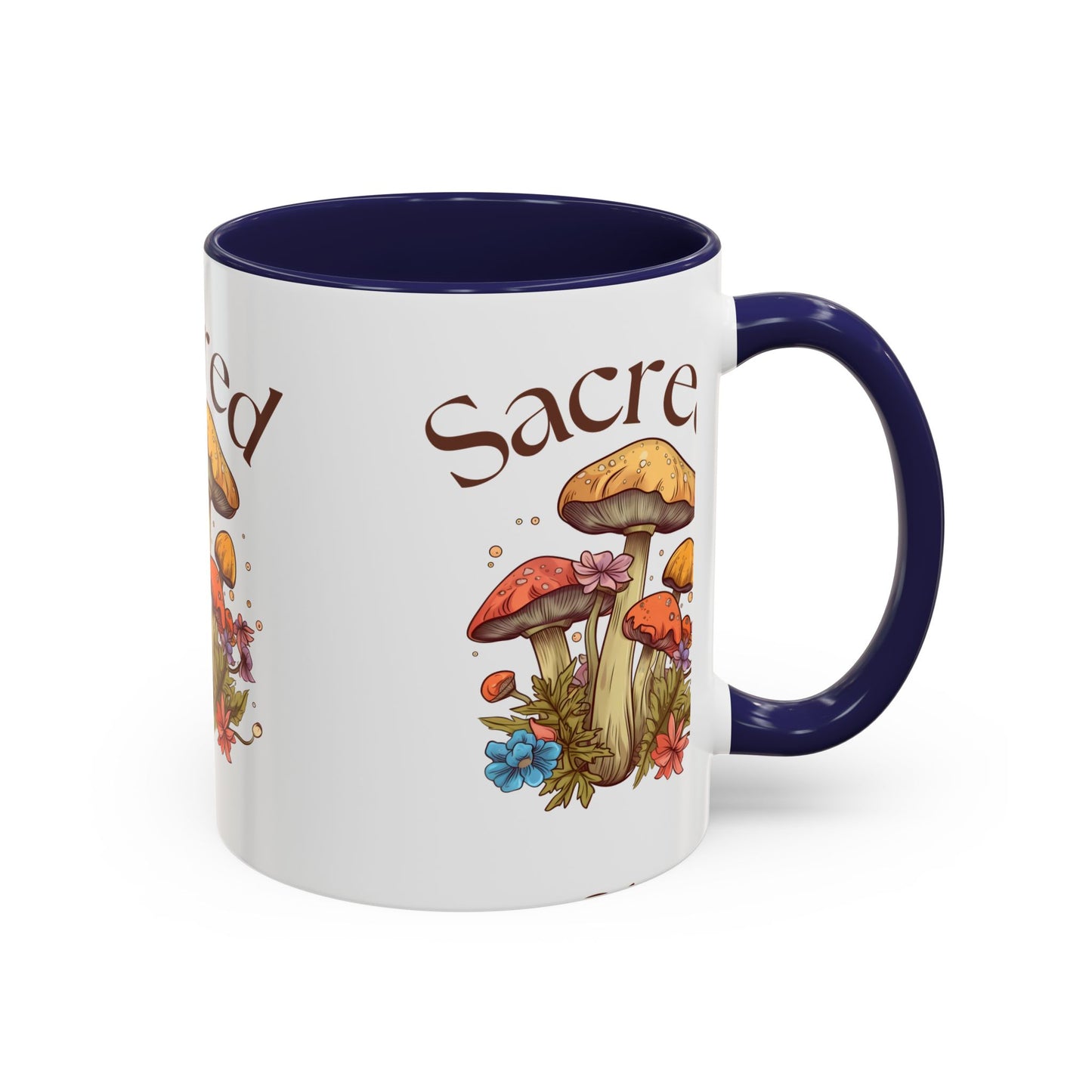 Sacred Mushrooms Coffee Mug | Boho Aesthetic Beverage Cup, Gift for Nature Lovers, Eco-Friendly Drinkware, Farmhouse Decor, Tea Mug