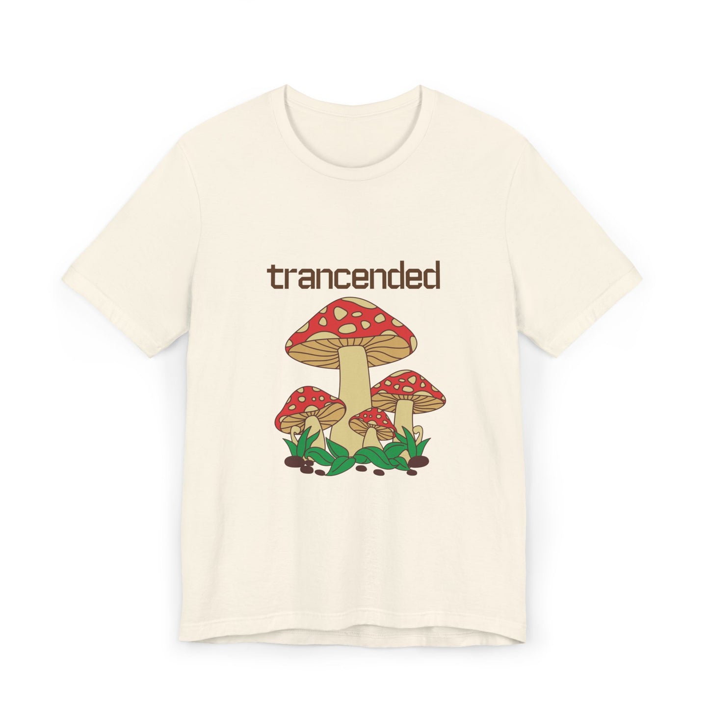 Trancended Mushroom Unisex Jersey T-Shirt - Nature Lovers Tee