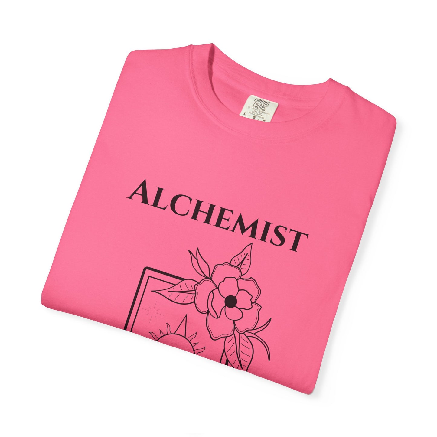 Alchemy Floral T-Shirt - Unisex Garment-Dyed Tee for Creative Spirits
