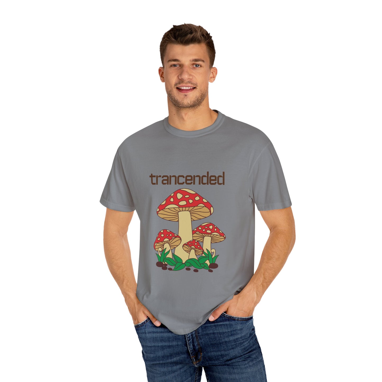 Trancended Mushroom Unisex Garment-Dyed T-Shirt