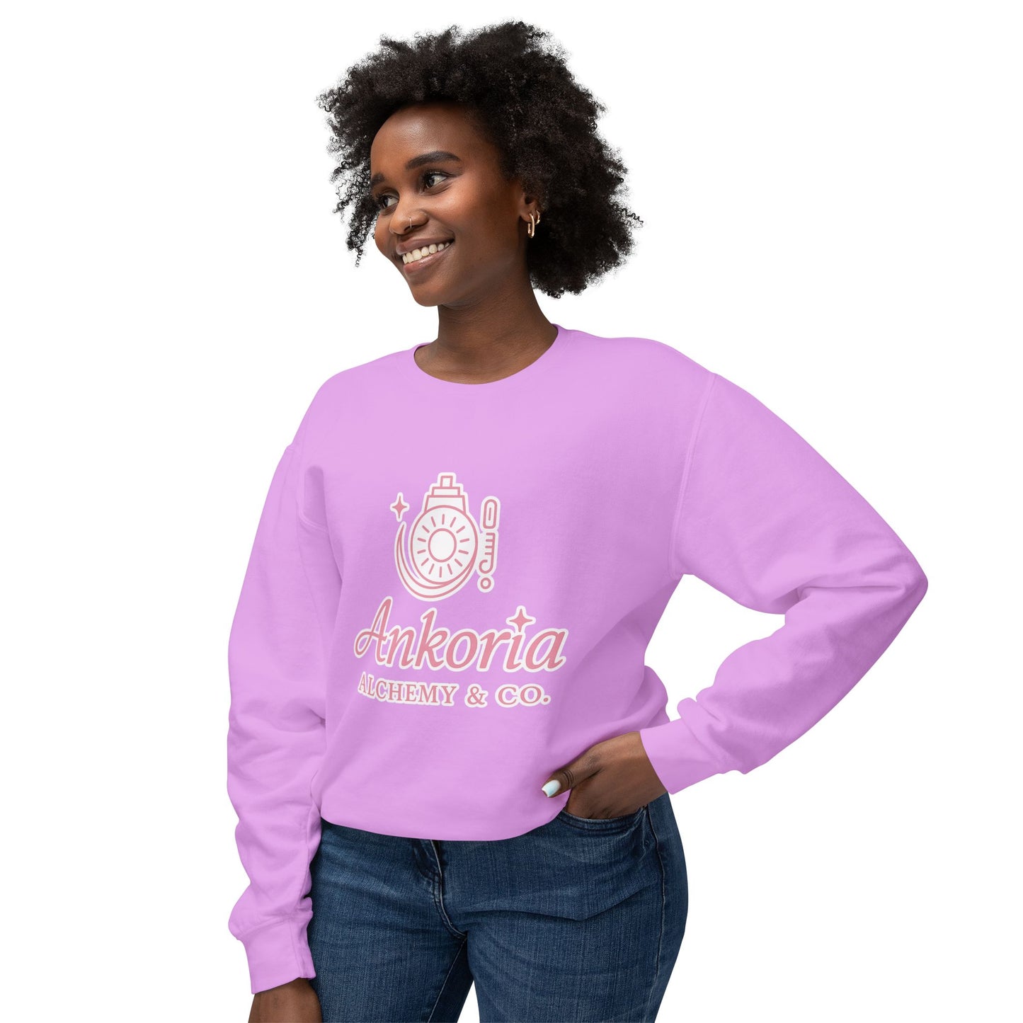 Unisex Lightweight Crewneck Sweatshirt - Inspirational Alchemy Design