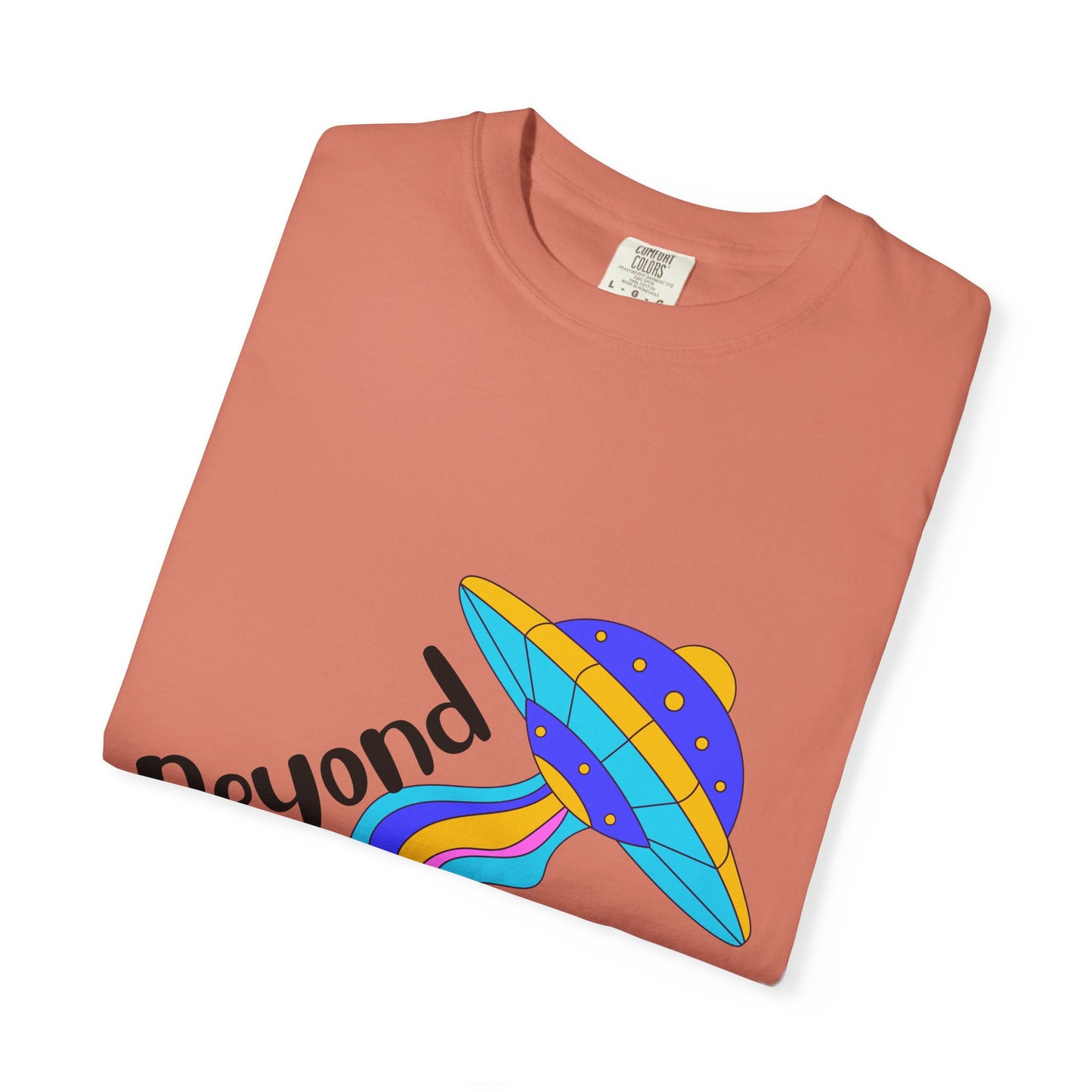 Unisex Beyond Graphic T-Shirt - Vibrant Space-Inspired Design