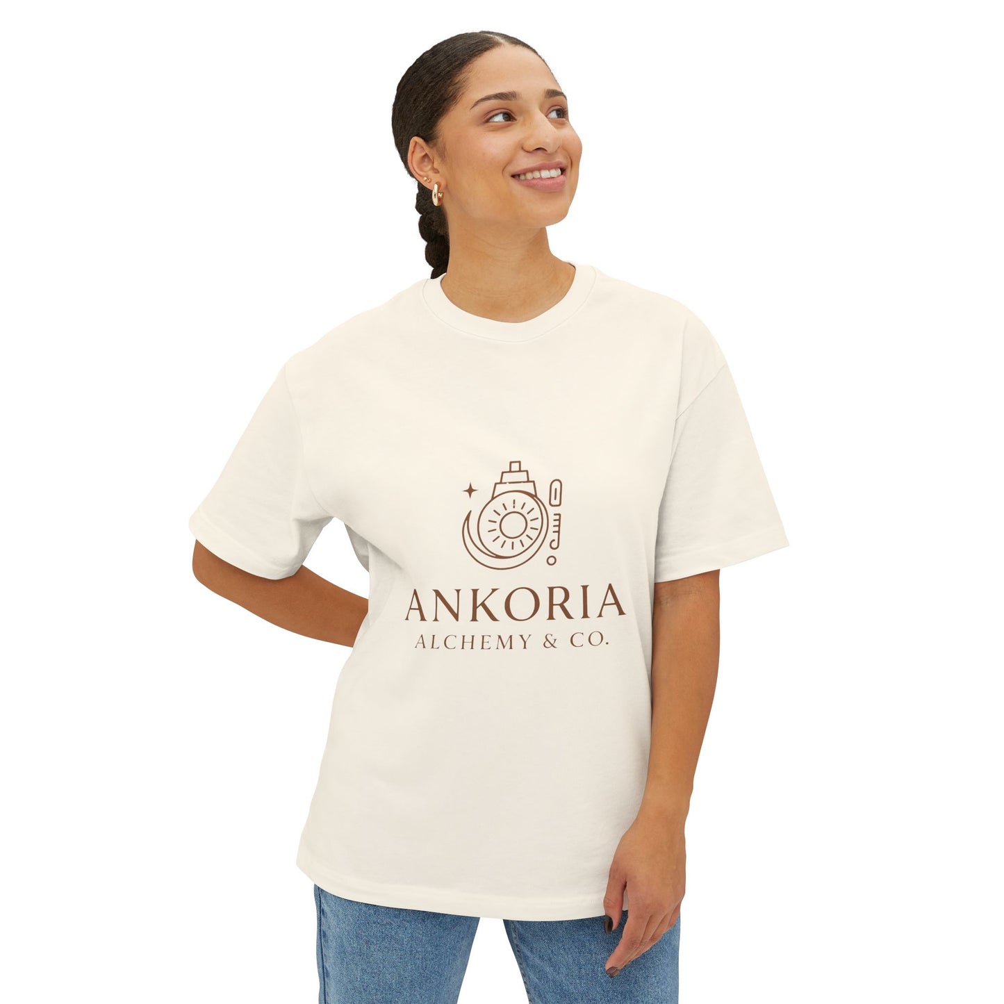 Unisex Oversized Boxy Tee - ANKORIA Alchemy & Co. Graphic Tee
