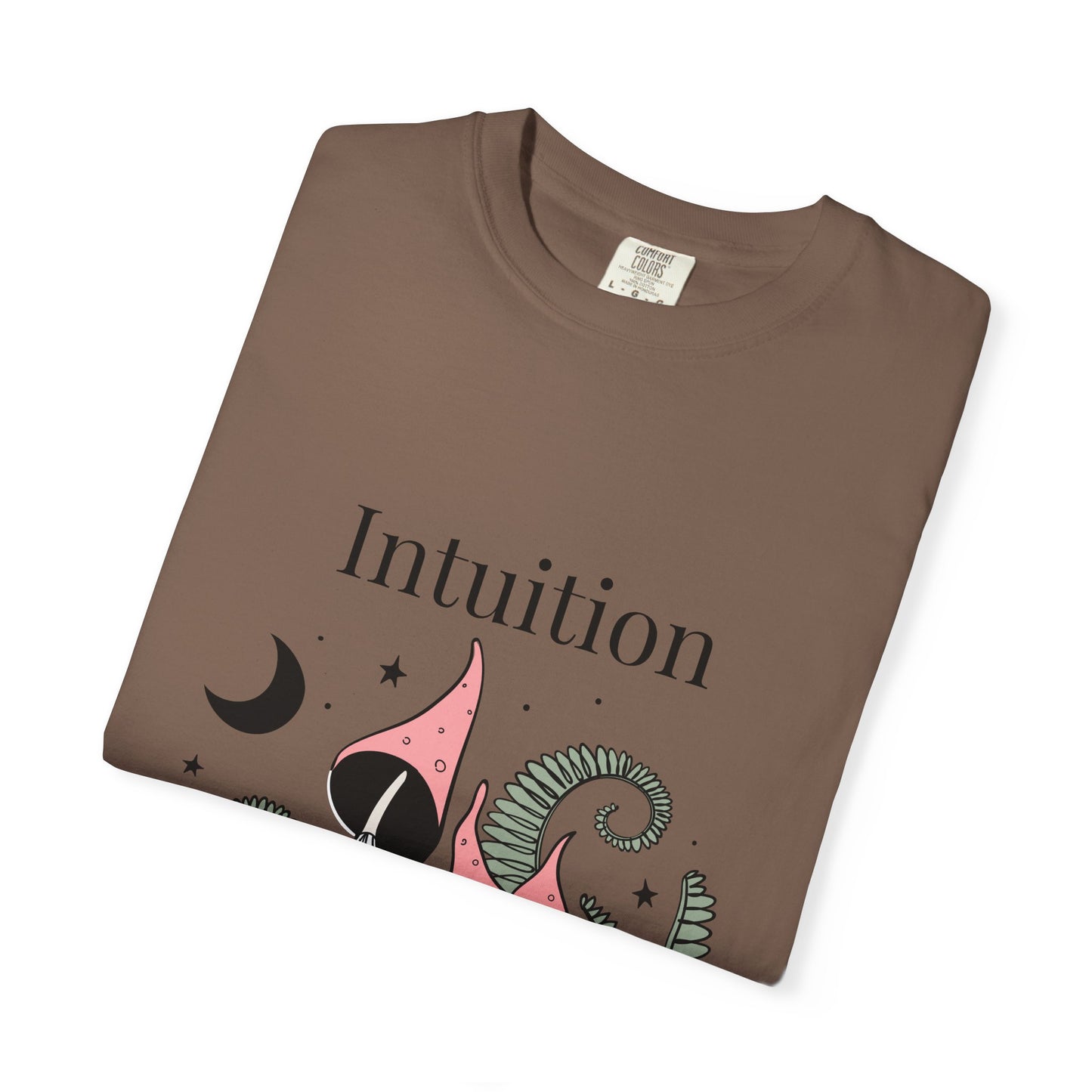 Intuition Unisex Garment-Dyed T-Shirt - Whimsical Nature Design