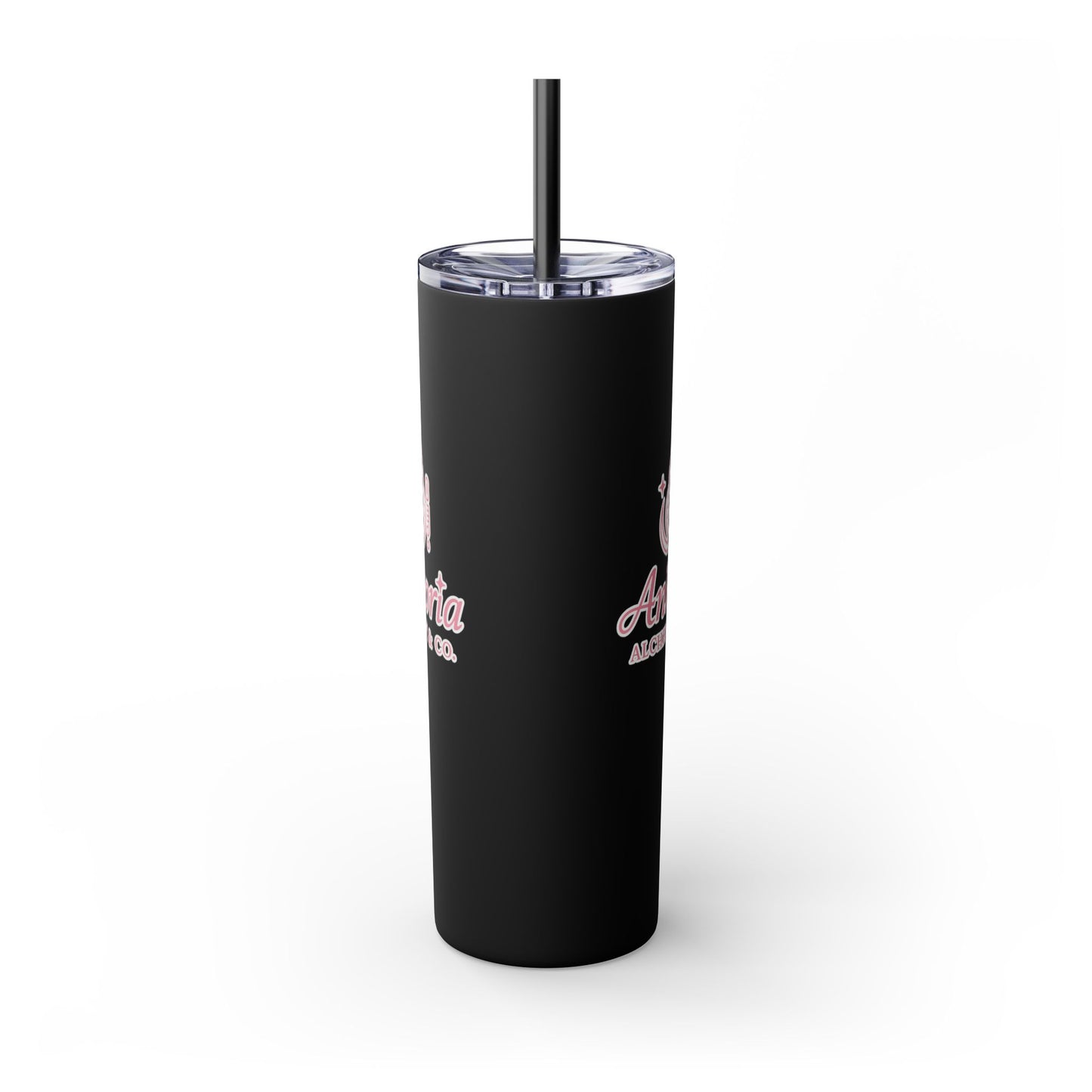 Ankoria signature collection Elegant Custom Skinny Tumbler with Straw | 20oz - Perfect for Every Occasion