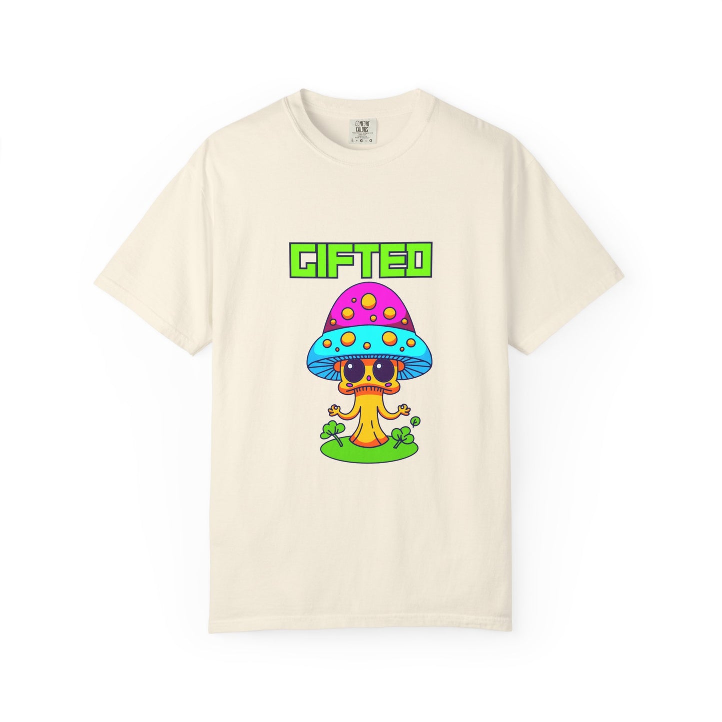 Gifted Mushroom T-Shirt - Colorful Unisex Garment-Dyed Tee