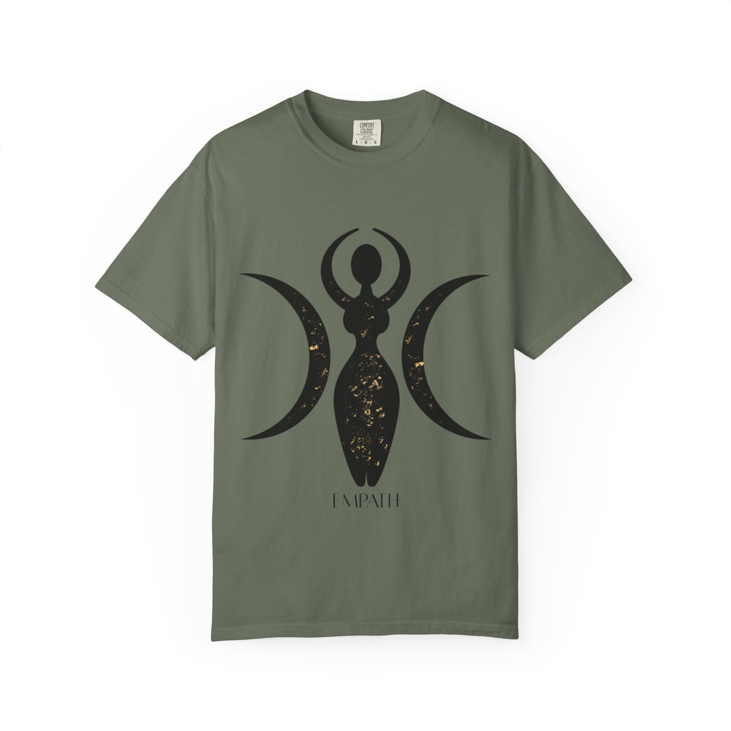 Empowered Goddess Unisex Garment-Dyed T-Shirt | Celestial Design | Perfect for Self-Care and Spiritual Celebrations