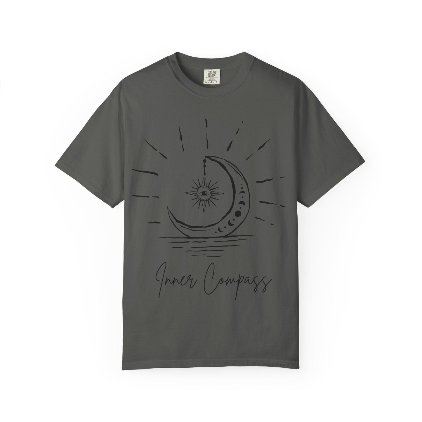 Mystical Inner Compass T-Shirt - Unisex Garment-Dyed Tee for Spiritual Seekers