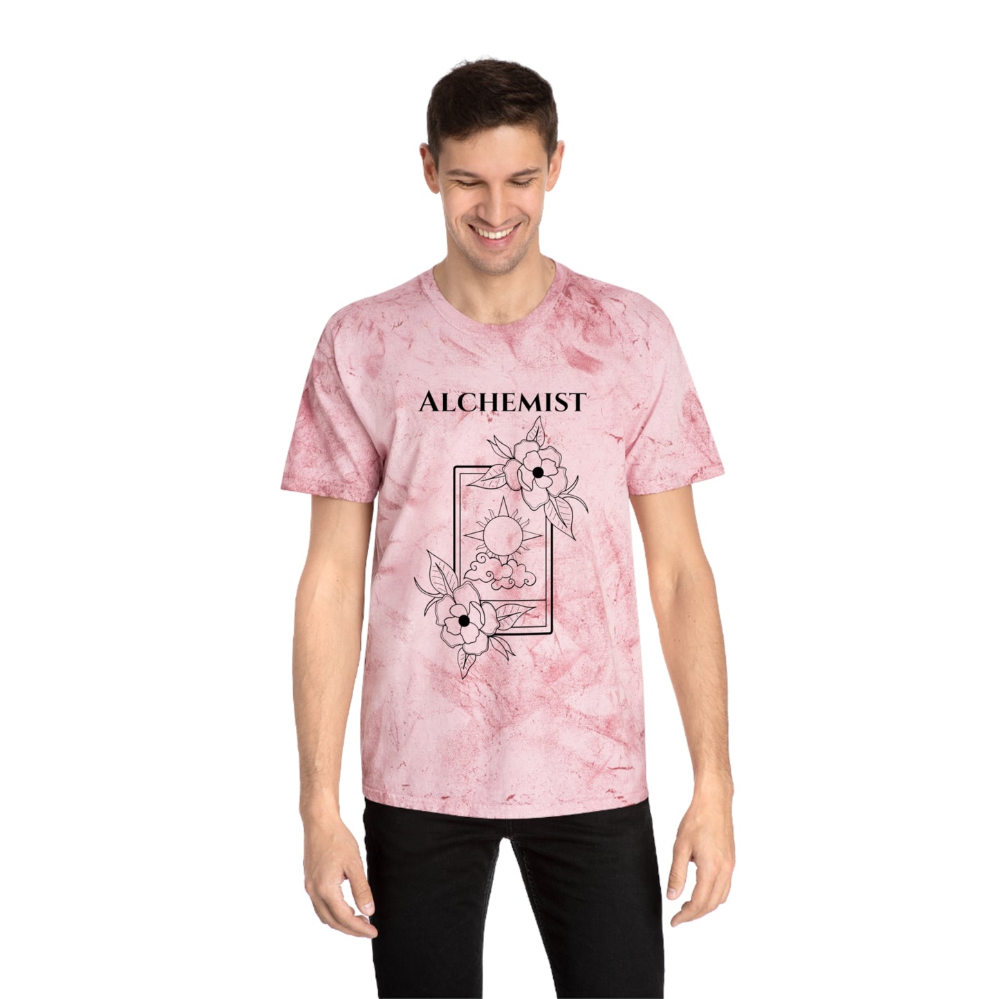 Unisex Alchemist Color Blast T-Shirt - Bohemian Floral Design for Creative Souls