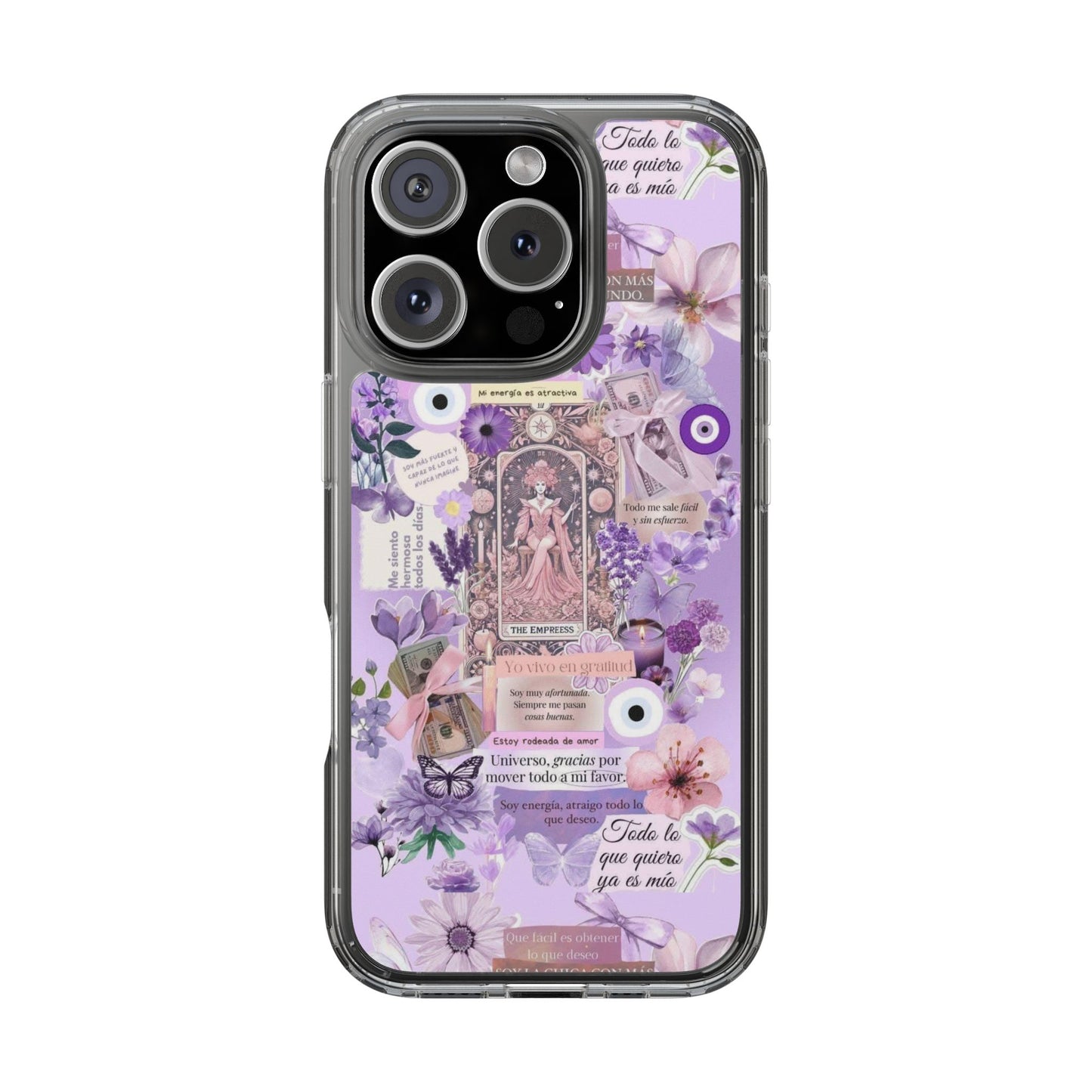 Beautiful Floral Phone Case, Clear Case, Cute Accessories, Gift for Her, Phone Protection, Trendy Tech