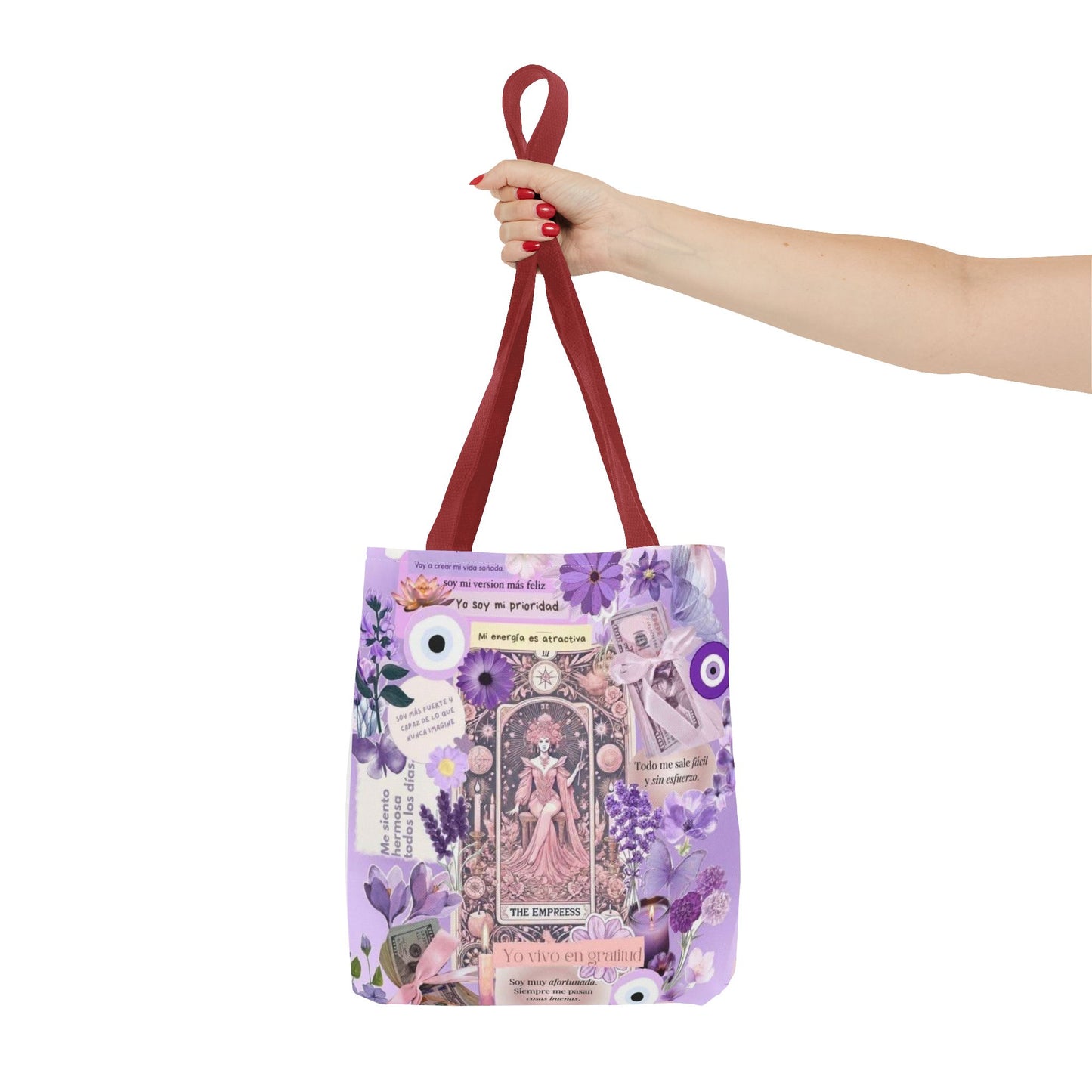 Botanical Inspirational Tote Bag, Eco-Friendly Shopping Bag, Gift for Her, Floral Art Bag, Motivational Quote Carryall