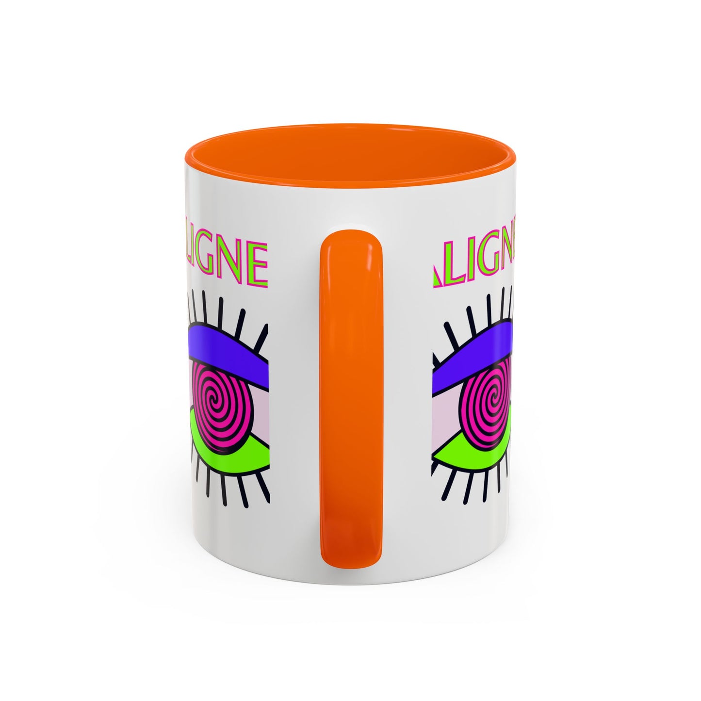 Aligned Eye Accent Coffee Mug - Inspirational Gift, Unique Artwork, Home Decor, Mindfulness Mug, Boho Style