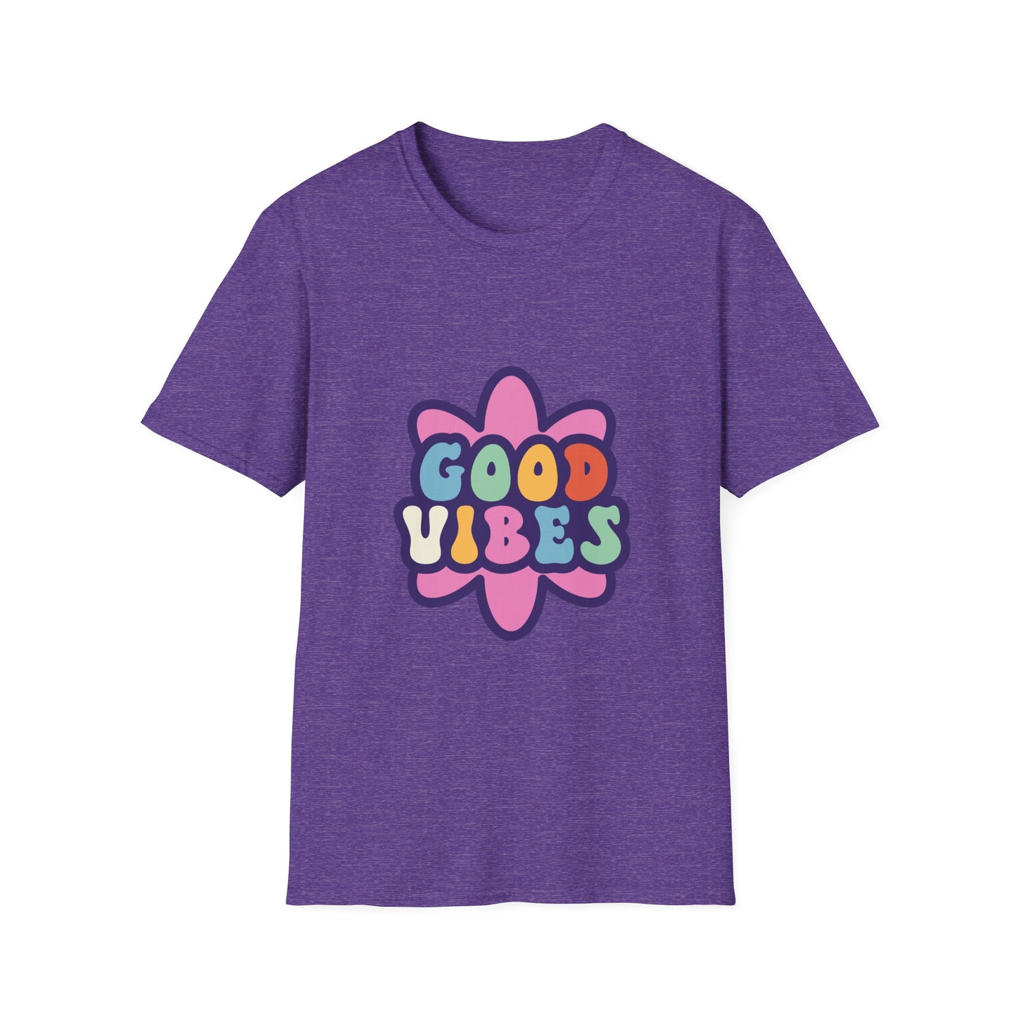 Good Vibes Unisex Softstyle T-Shirt - Trendy Graphic Tee for Positive Energy
