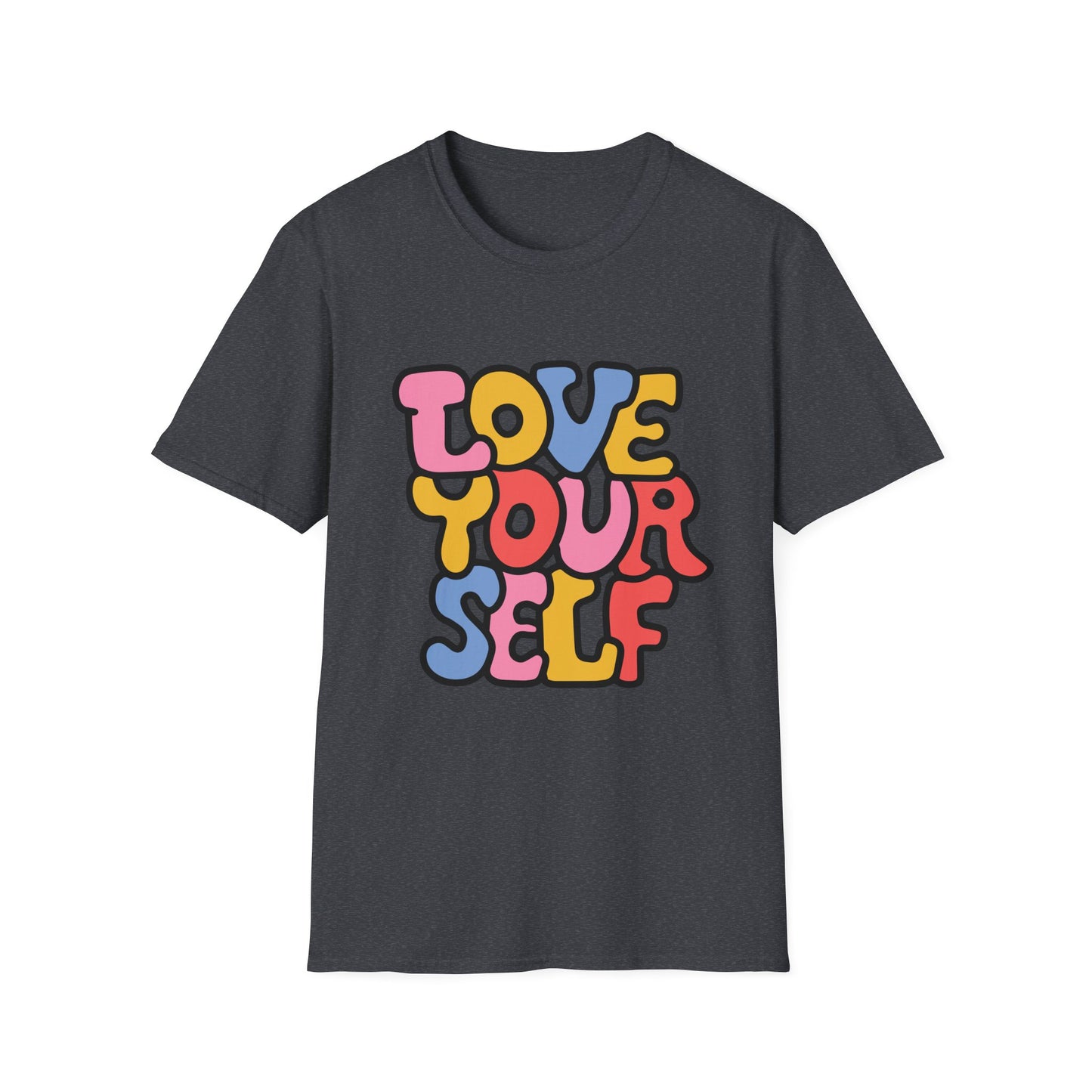 Inspirational Unisex Softstyle T-Shirt - 'Love Your Self'