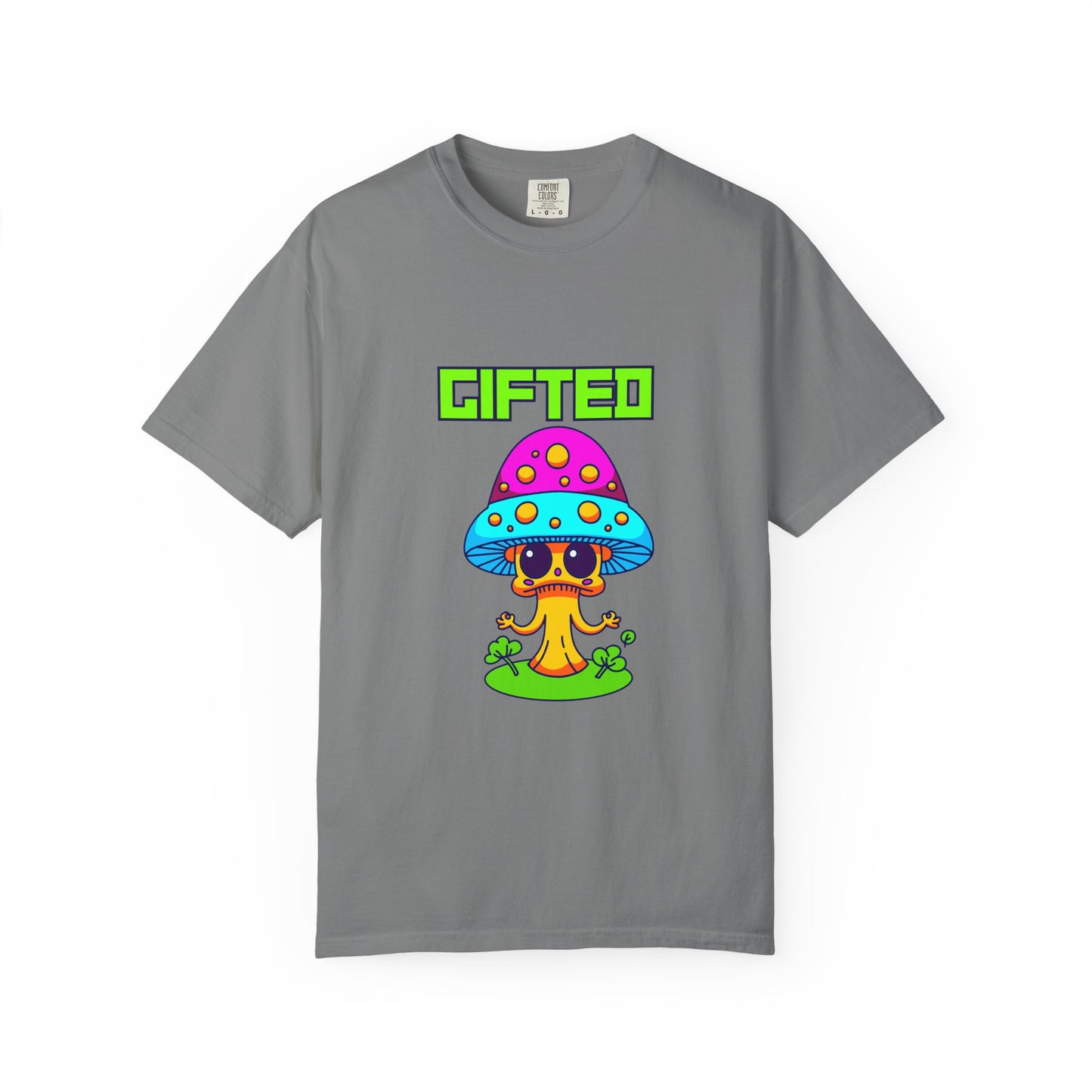 Gifted Mushroom T-Shirt - Colorful Unisex Garment-Dyed Tee