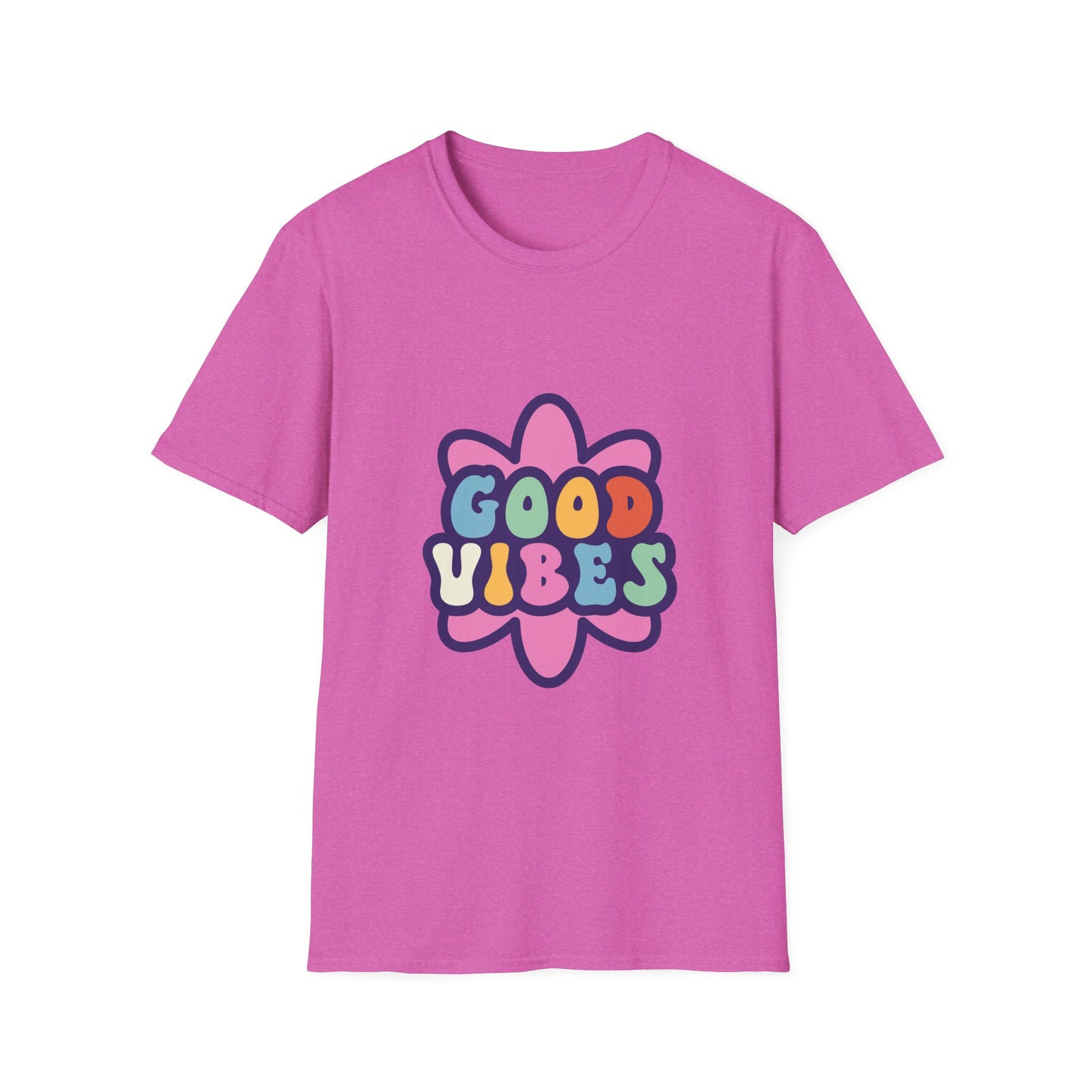 Good Vibes Unisex Softstyle T-Shirt - Trendy Graphic Tee for Positive Energy