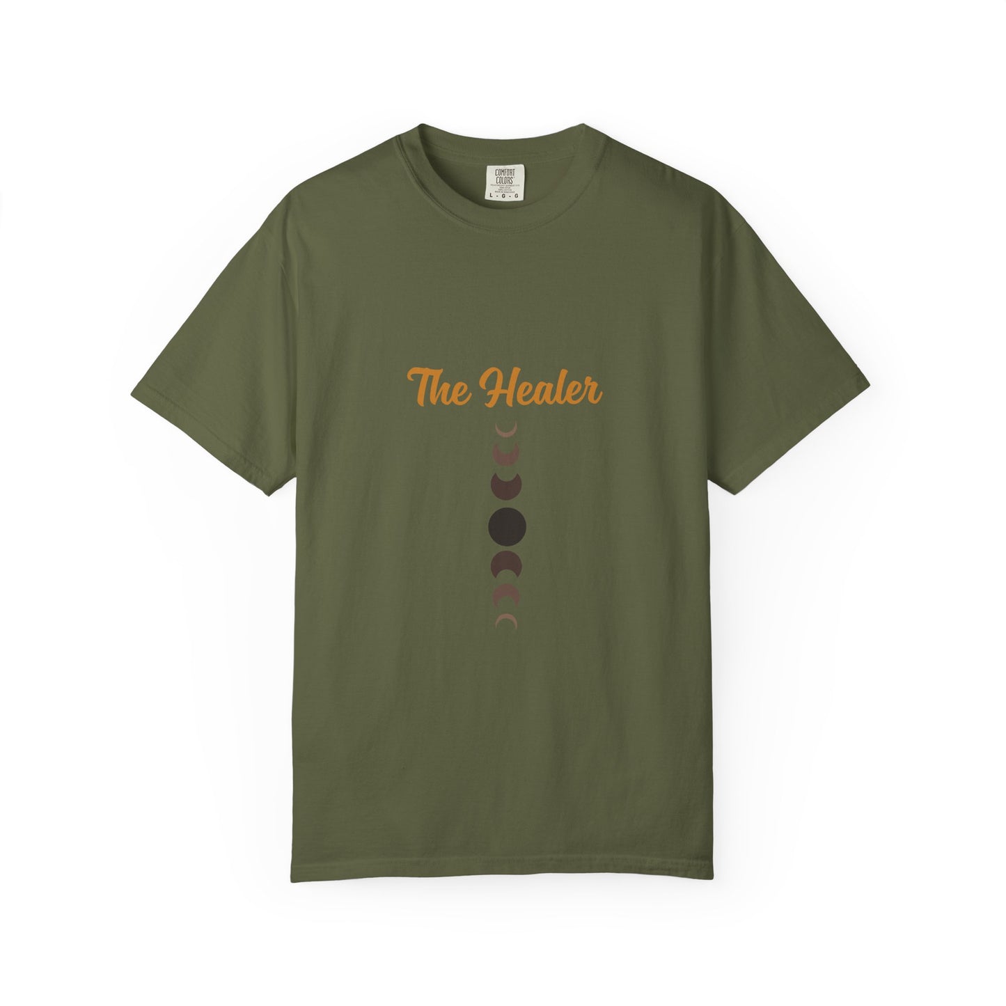 Unisex Moon Phases Tee - 'The Healer' Garment-Dyed T-shirt