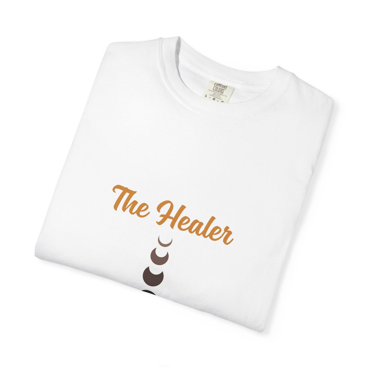 Unisex Moon Phases Tee - 'The Healer' Garment-Dyed T-shirt