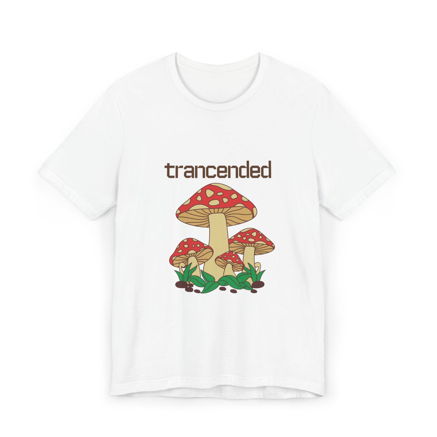Trancended Mushroom Unisex Jersey T-Shirt - Nature Lovers Tee