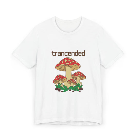 Trancended Mushroom Unisex Jersey T-Shirt - Nature Lovers Tee