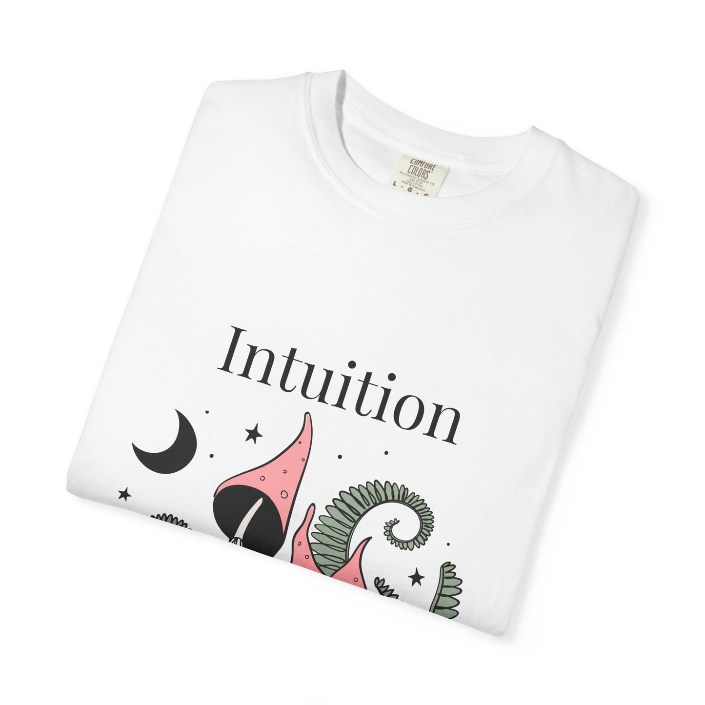 Intuition Unisex Garment-Dyed T-Shirt - Whimsical Nature Design