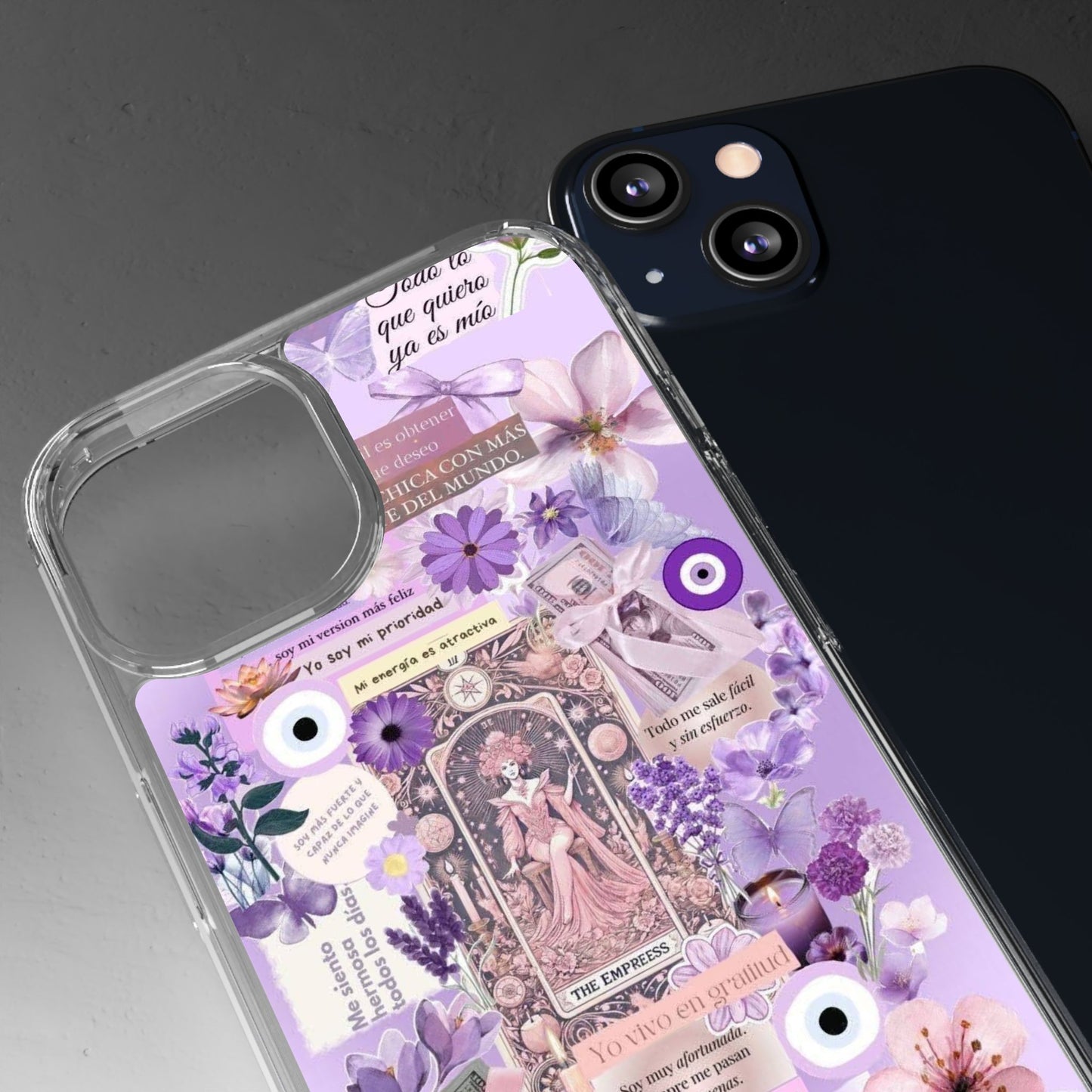 Beautiful Floral Phone Case, Clear Case, Cute Accessories, Gift for Her, Phone Protection, Trendy Tech