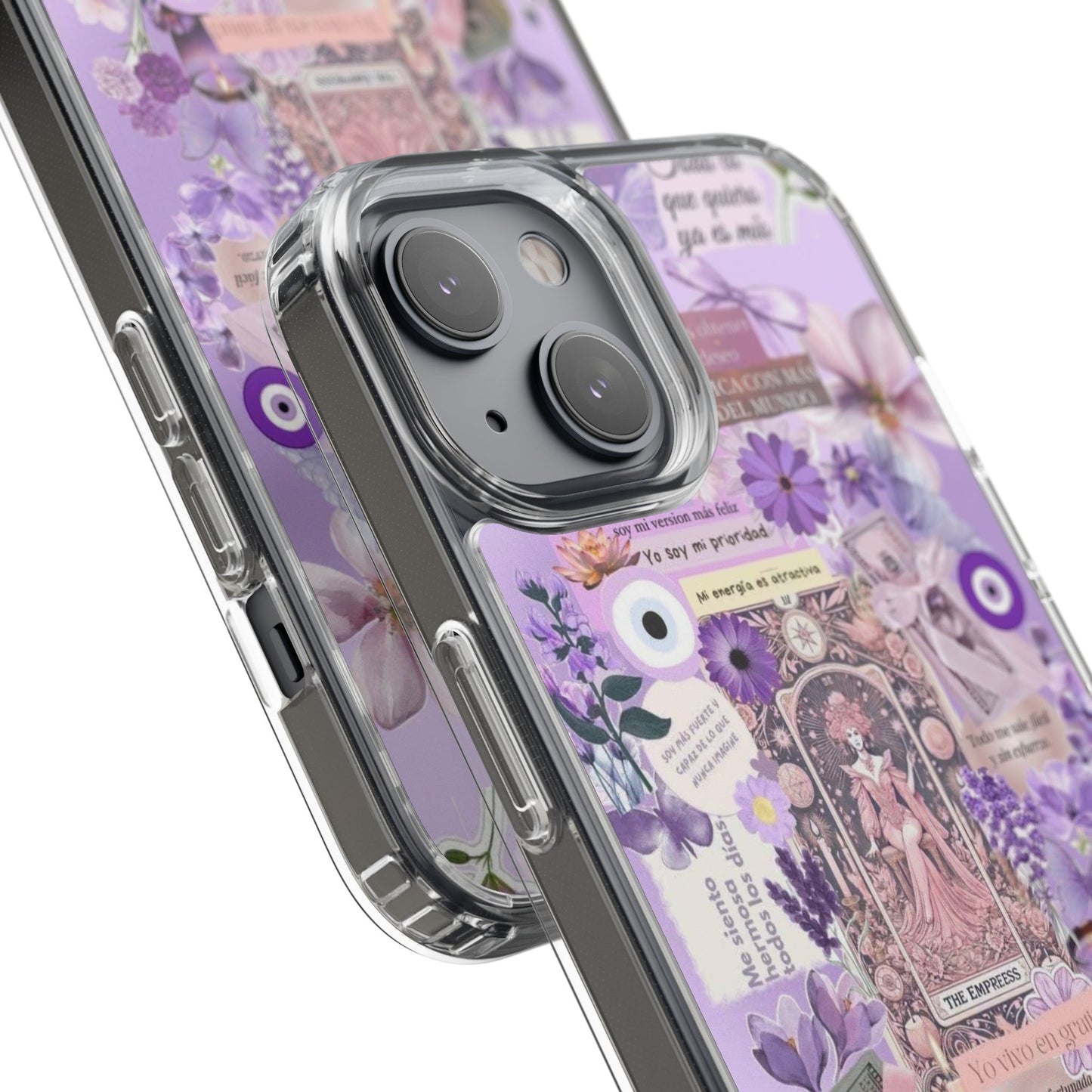 Beautiful Floral Phone Case, Clear Case, Cute Accessories, Gift for Her, Phone Protection, Trendy Tech