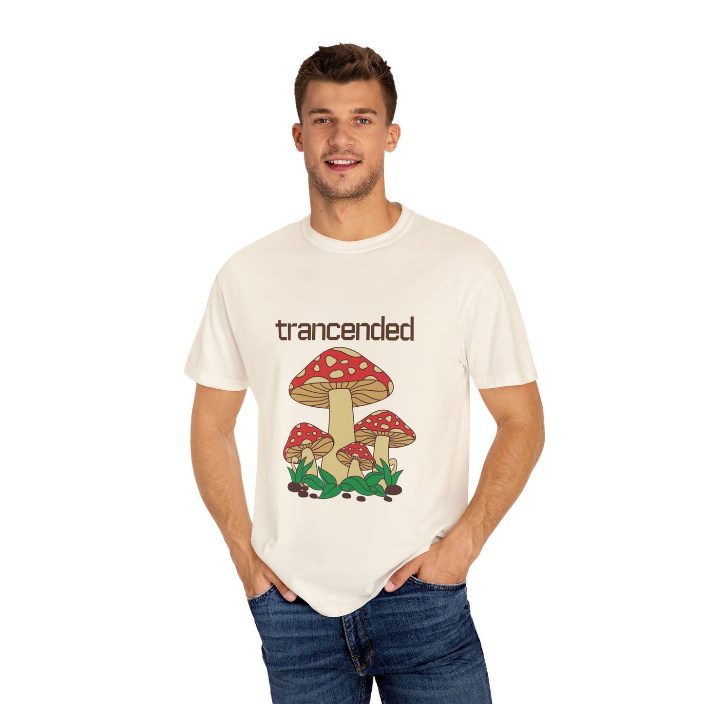 Trancended Mushroom Unisex Garment-Dyed T-Shirt