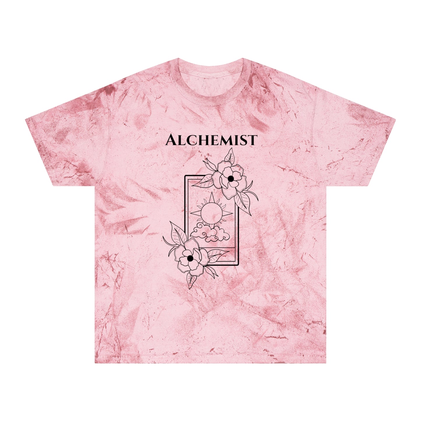 Unisex Alchemist Color Blast T-Shirt - Bohemian Floral Design for Creative Souls