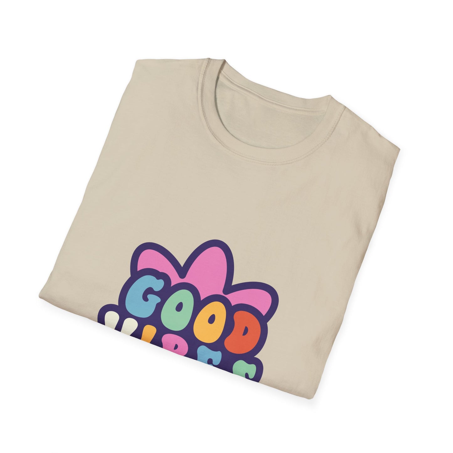 Good Vibes Unisex Softstyle T-Shirt - Trendy Graphic Tee for Positive Energy