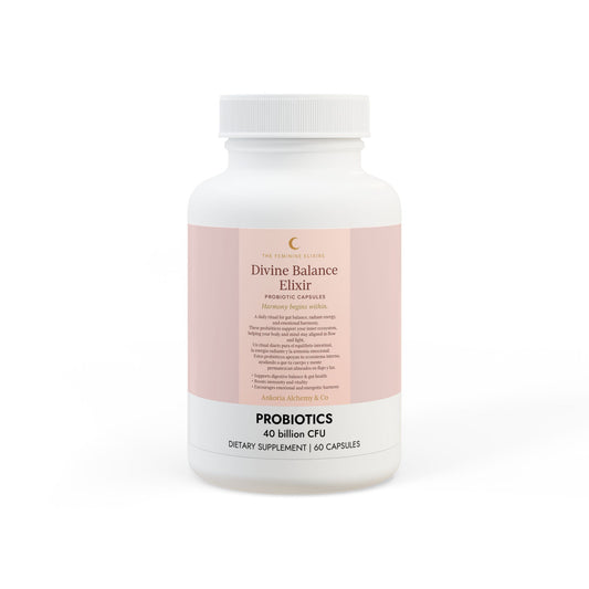 ✨ Divine Balance Elixir Probiotic Capsules Harmony begins within. La armonía comienza desde adentro.  (60 Capsules)